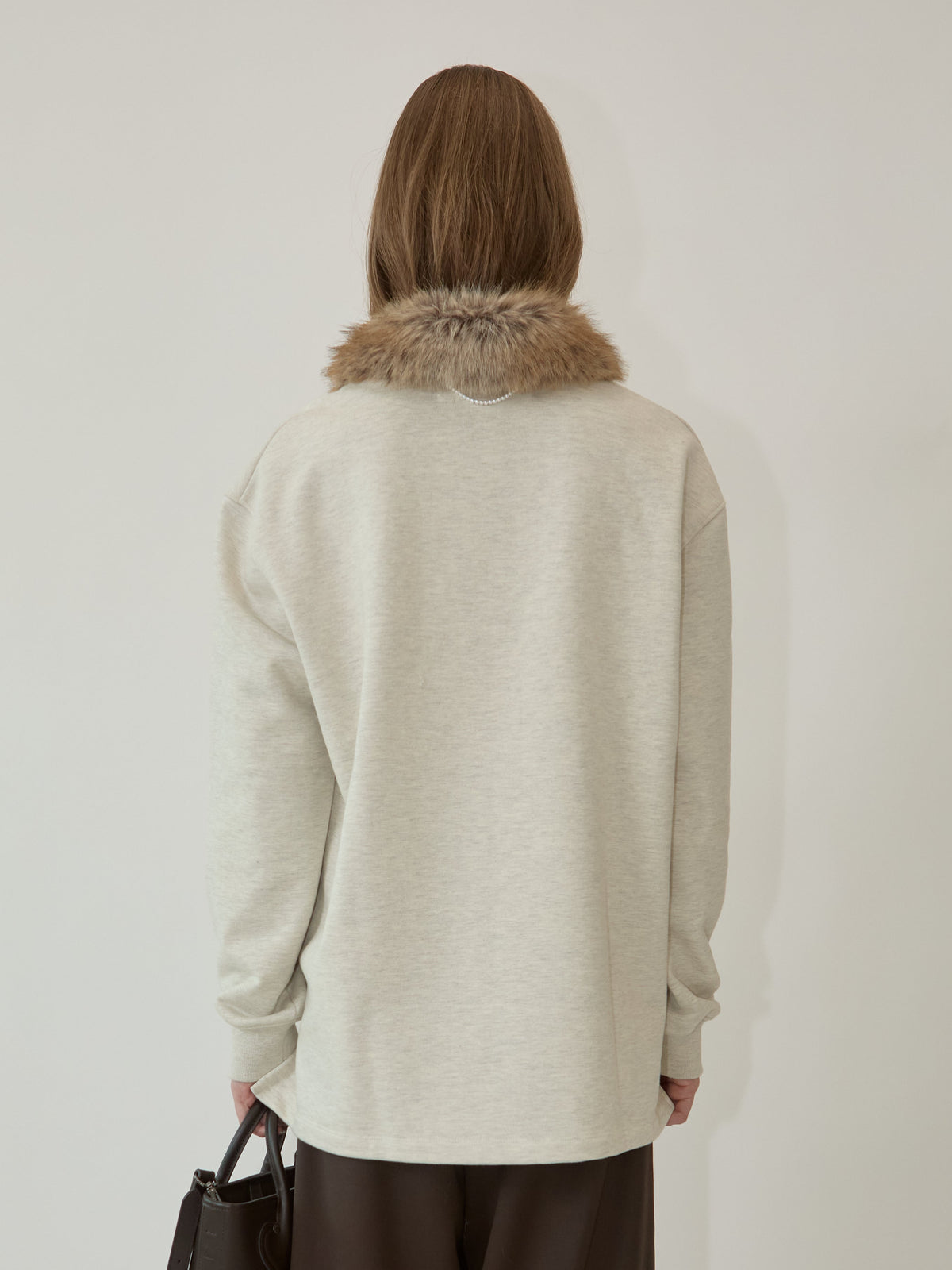 Kimhe Kim - Robin Pk Long Sleeve Top (Beige) product image 5 | TRAB K-Fashion Australia