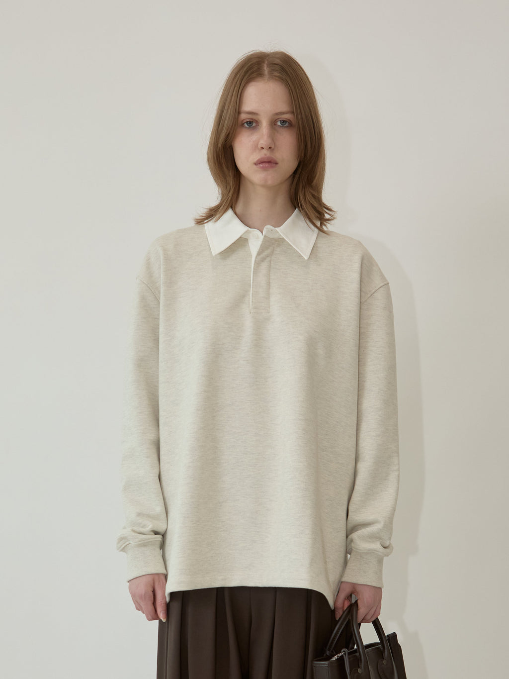 Kimhe Kim - Robin Pk Long Sleeve Top (Beige) product image 6 | TRAB K-Fashion Australia