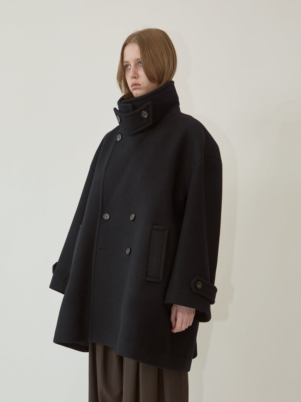 Kimhe Kim - Chloe Oversized Peacoat (Navy) product image 2 | TRAB K-Fashion Australia