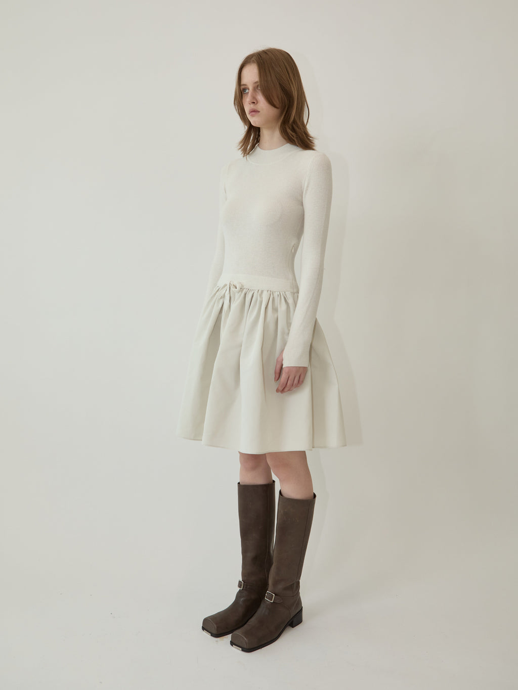 Kimhe Kim - Amelie Knit Dress (Ivory) product image 2 | TRAB K-Fashion Australia