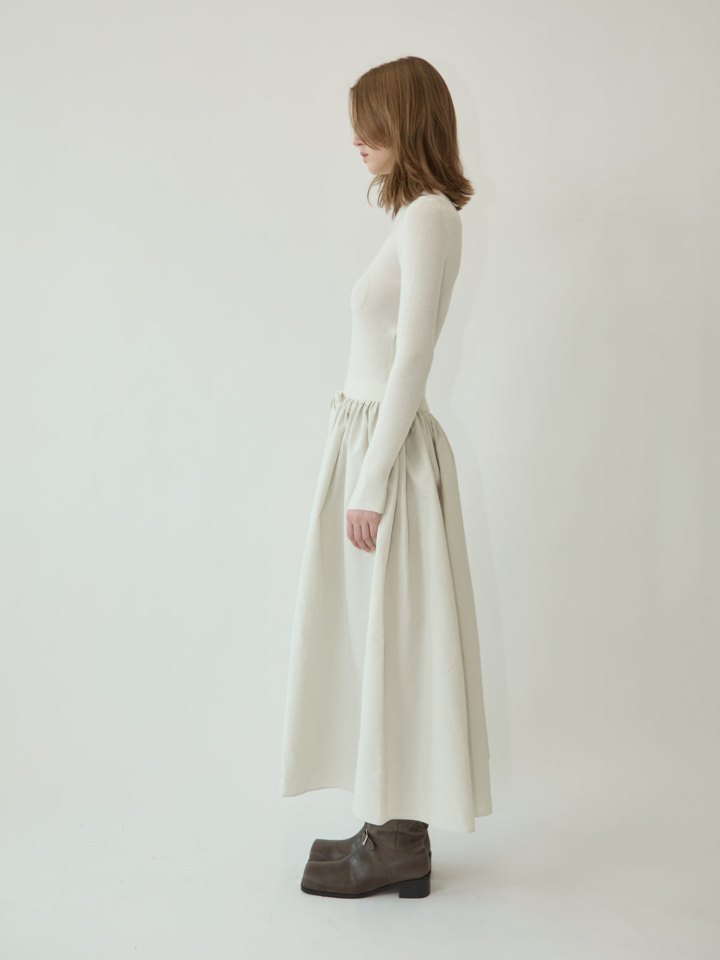 Kimhe Kim - Amelie Knit Long Dress (Ivory) product image 3 | TRAB K-Fashion Australia