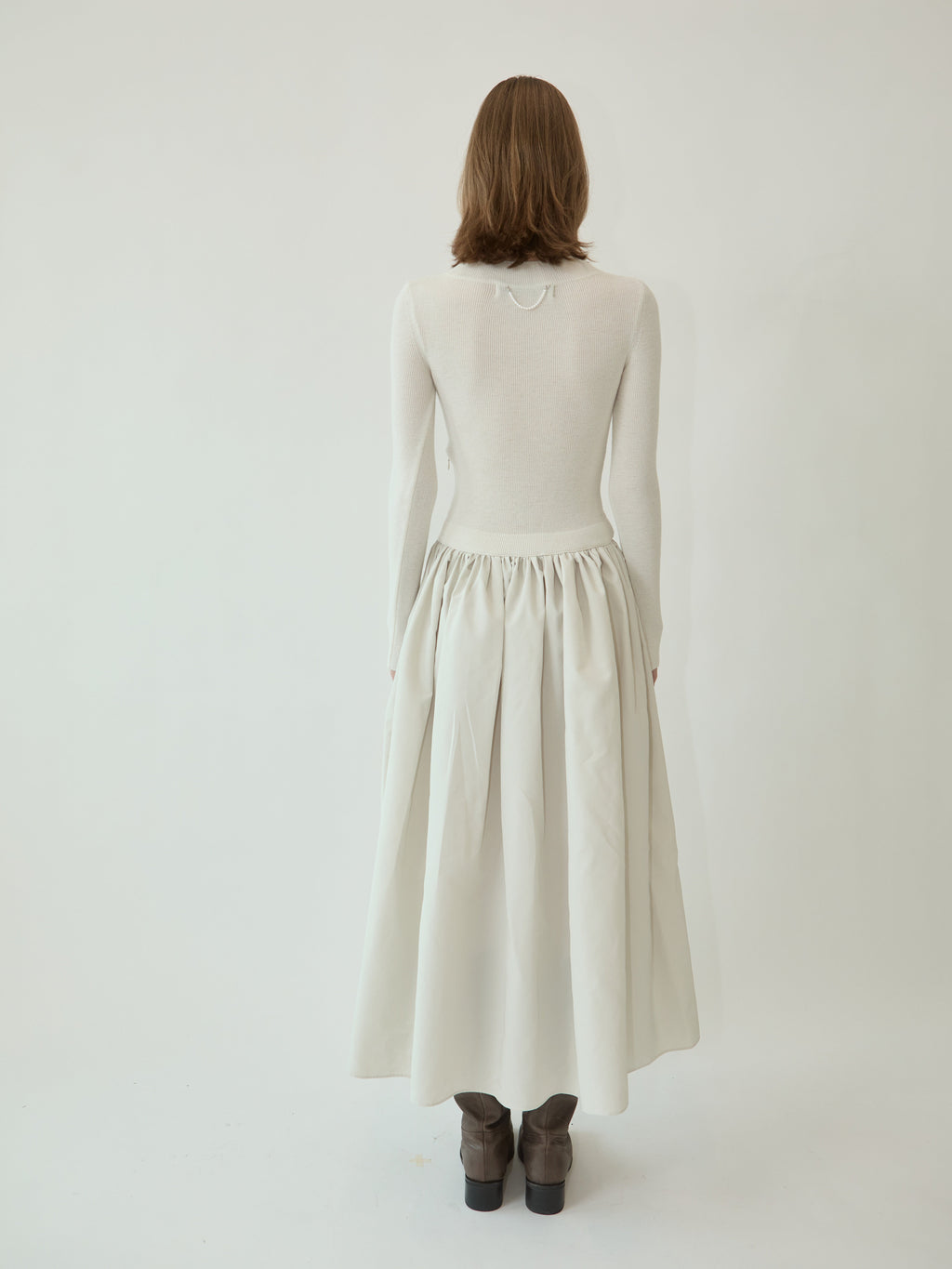 Kimhe Kim - Amelie Knit Long Dress (Ivory) product image 4 | TRAB K-Fashion Australia