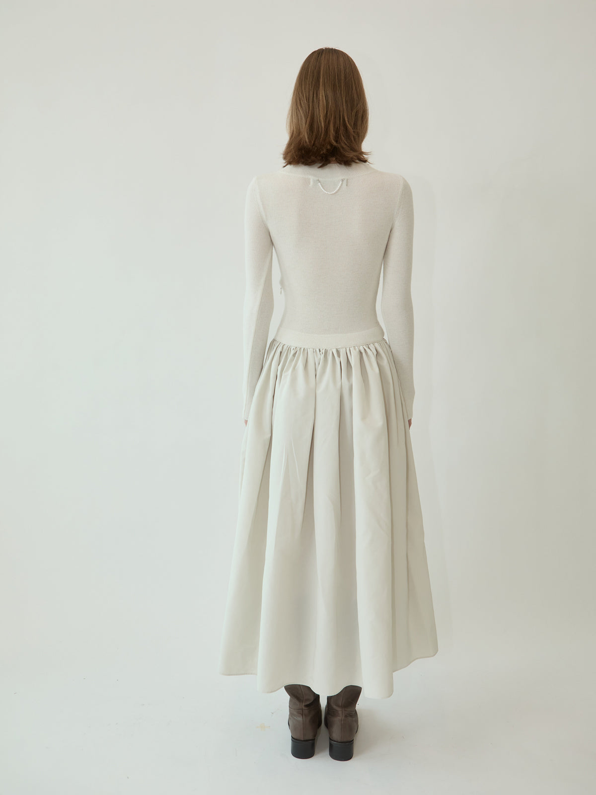 Kimhe Kim - Amelie Knit Long Dress (Ivory) product image 4 | TRAB K-Fashion Australia