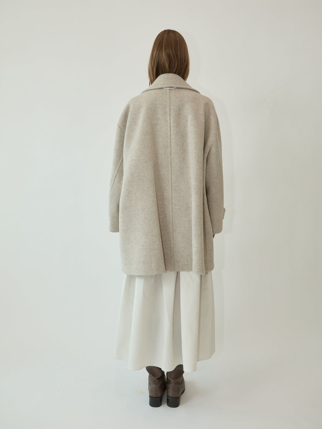 Kimhe Kim - Chloe Oversized Peacoat (Beige) product image 5 | TRAB K-Fashion Australia