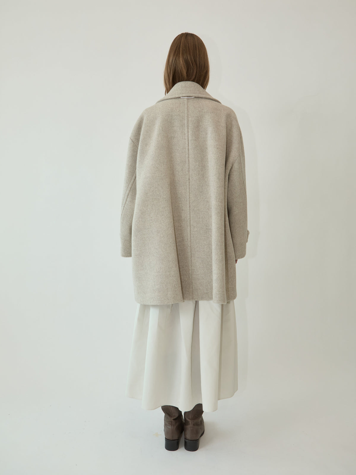 Kimhe Kim - Chloe Oversized Peacoat (Beige) product image 5 | TRAB K-Fashion Australia