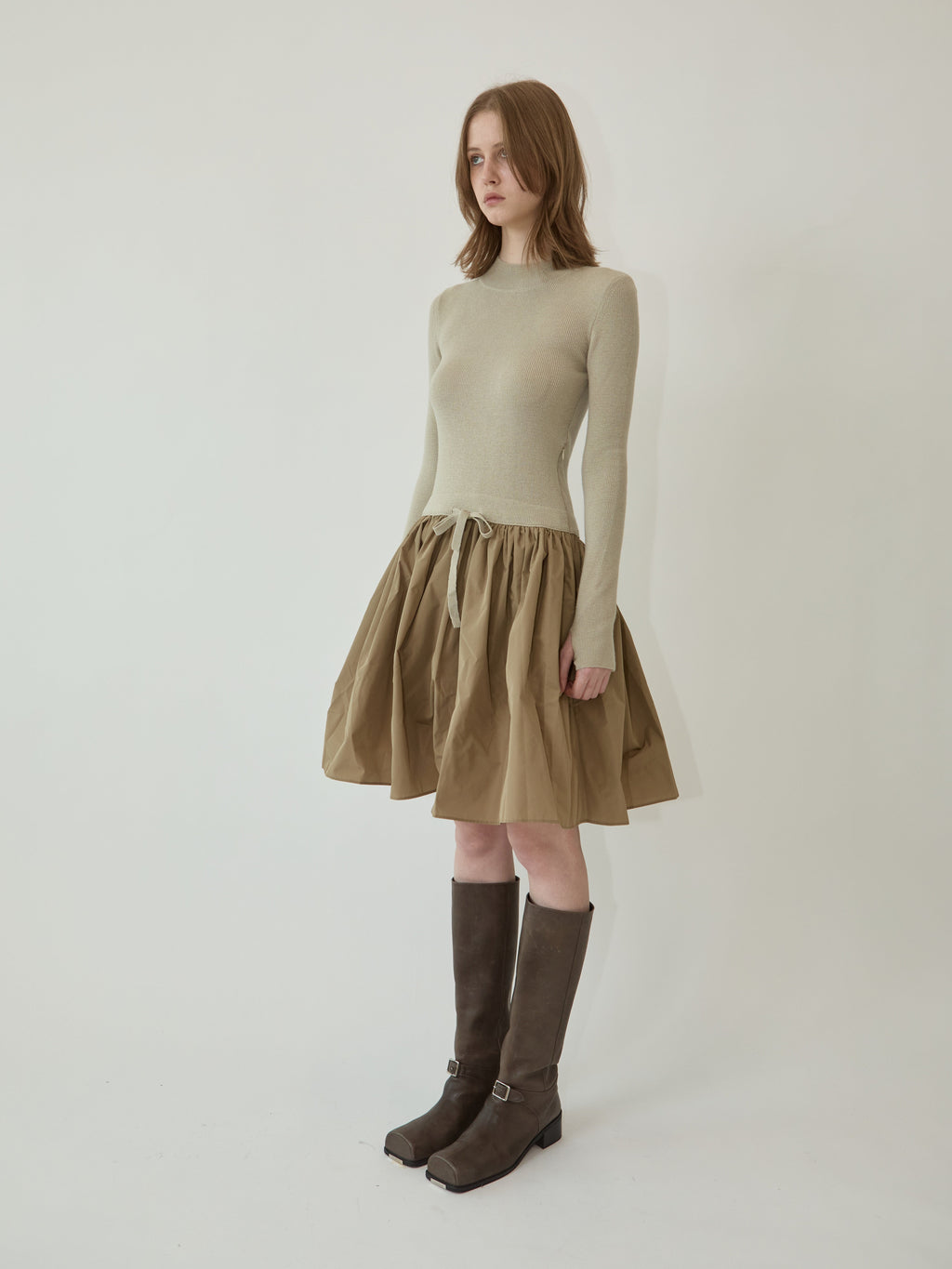 Kimhe Kim - Amelie Knit Dress (Beige) product image 2 | TRAB K-Fashion Australia