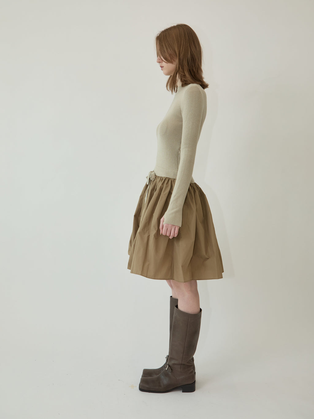 Kimhe Kim - Amelie Knit Dress (Beige) product image 3 | TRAB K-Fashion Australia