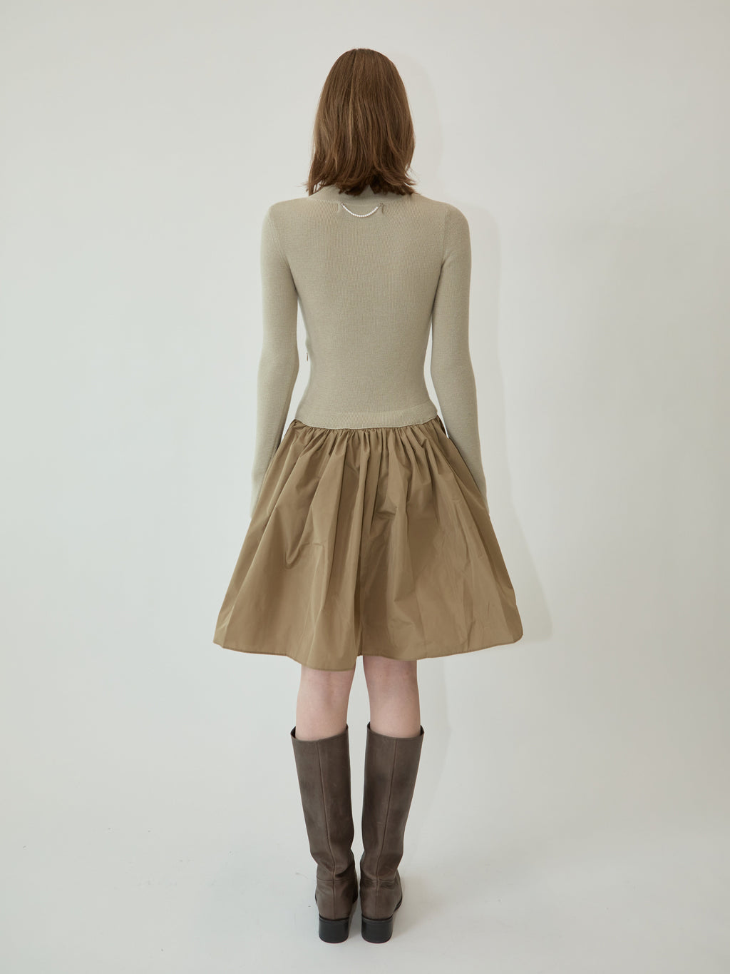 Kimhe Kim - Amelie Knit Dress (Beige) product image 4 | TRAB K-Fashion Australia