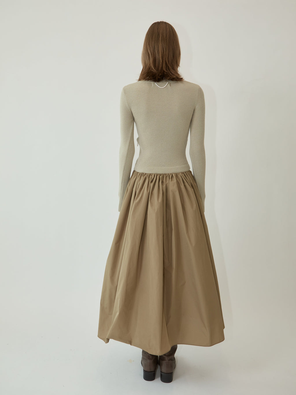 Kimhe Kim - Amelie Knit Long Dress (Beige) product image 4 | TRAB K-Fashion Australia
