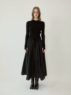 Kimhe Kim - Amelie Knit Long Dress (Black) product image 1 | TRAB K-Fashion Australia