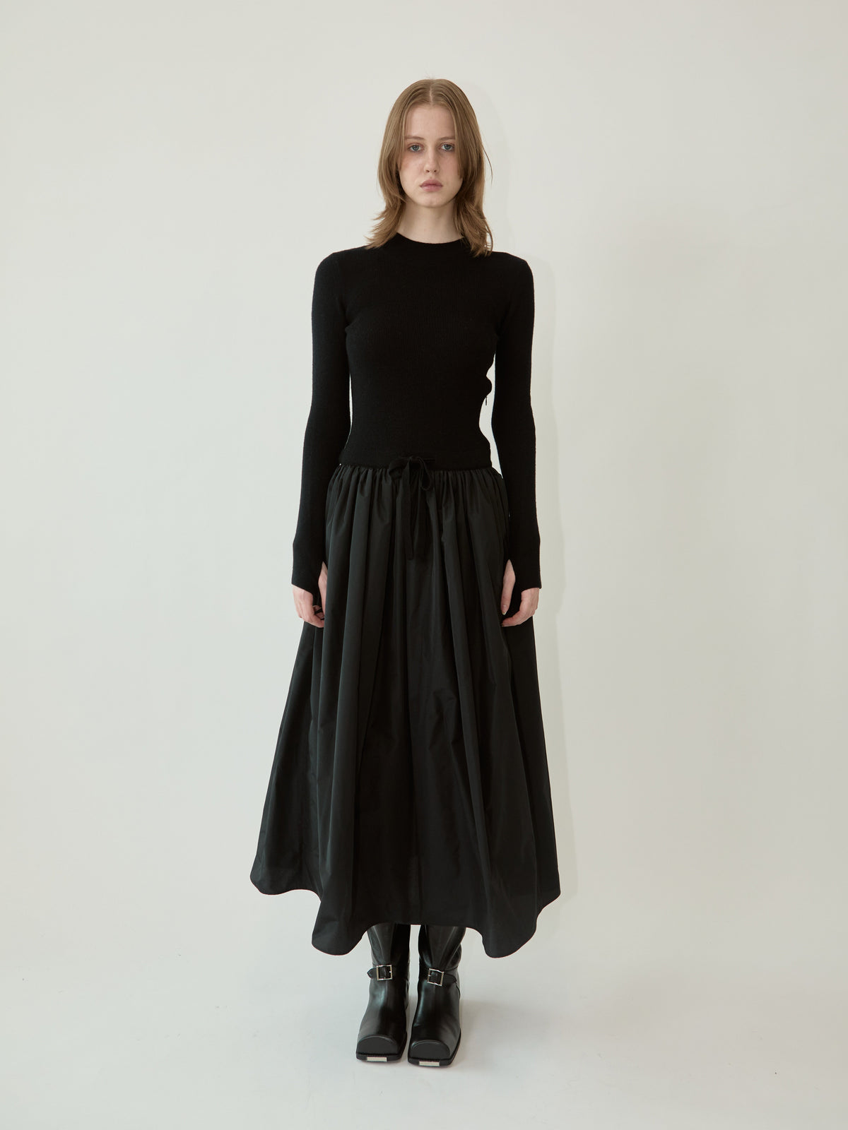 Kimhe Kim - Amelie Knit Long Dress (Black) product image 1 | TRAB K-Fashion Australia