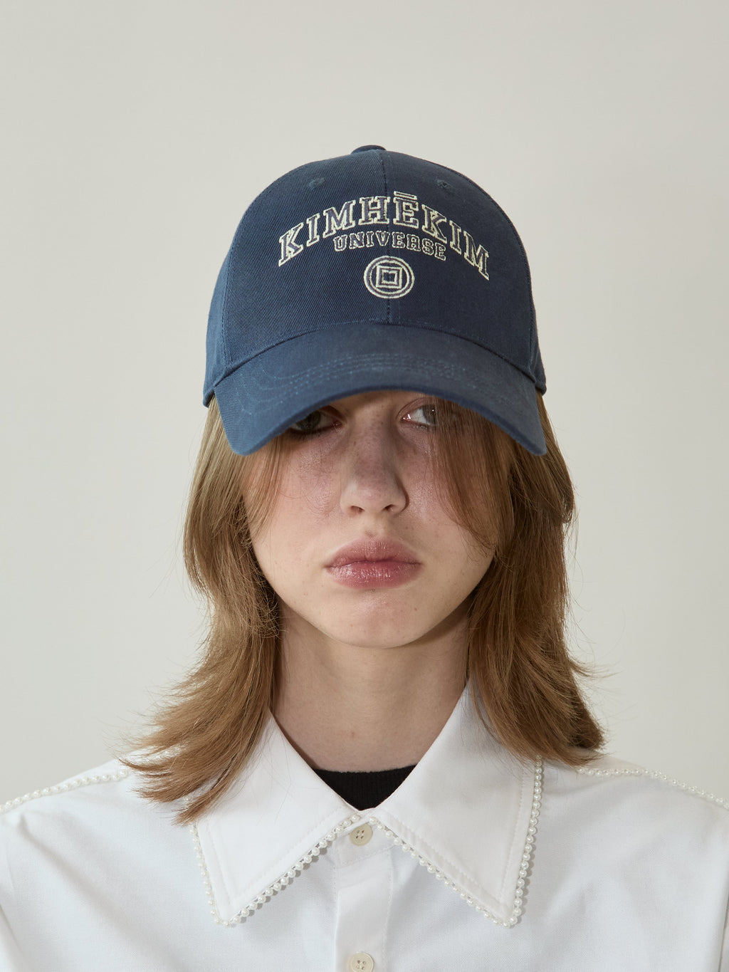 Kimhe Kim - Universe Baseball Cap (Navy/Yellow) product image 1 | TRAB K-Fashion Australia