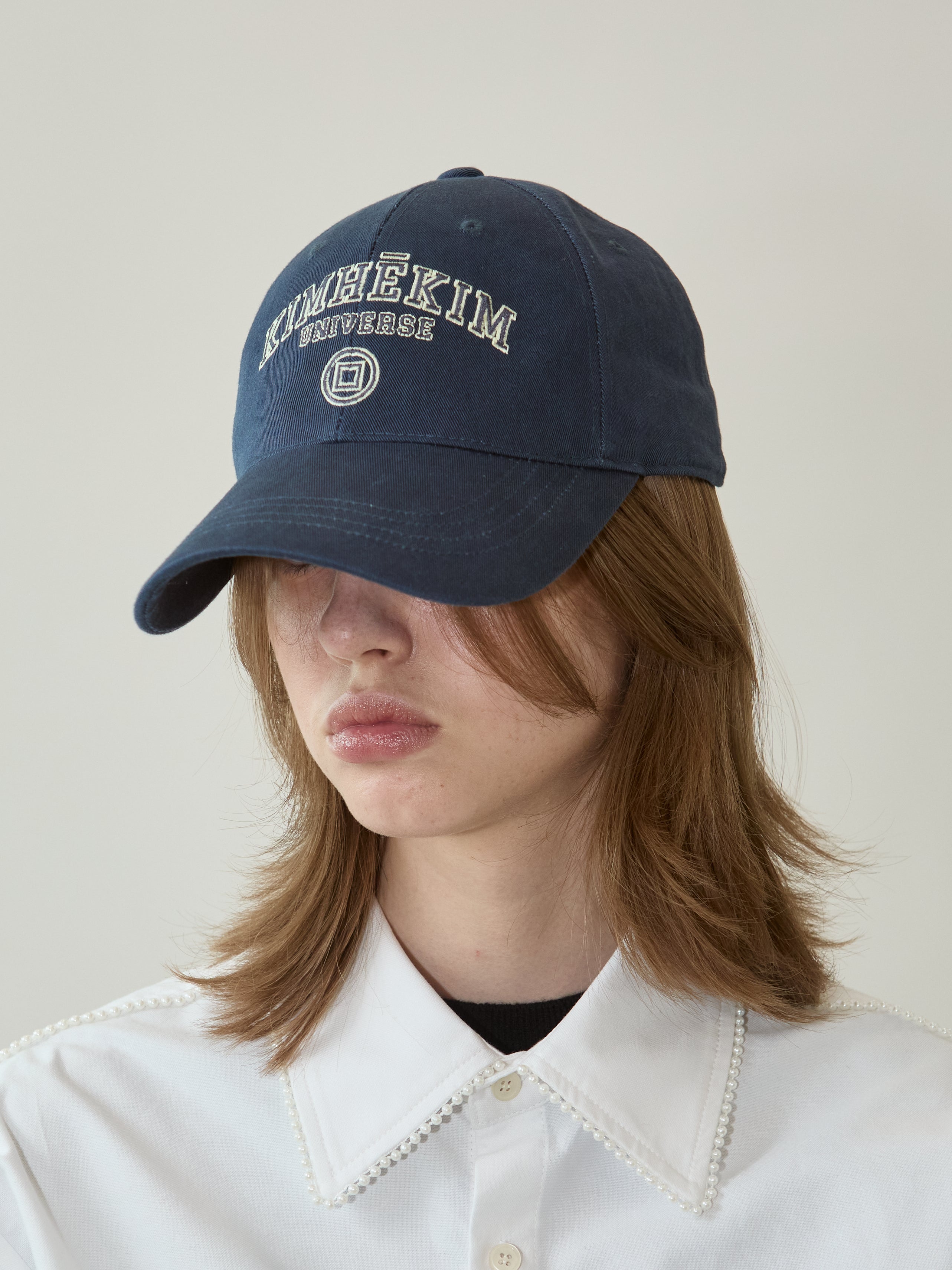 Kimhe Kim - Universe Baseball Cap (Navy/Yellow) product image 2 | TRAB K-Fashion Australia