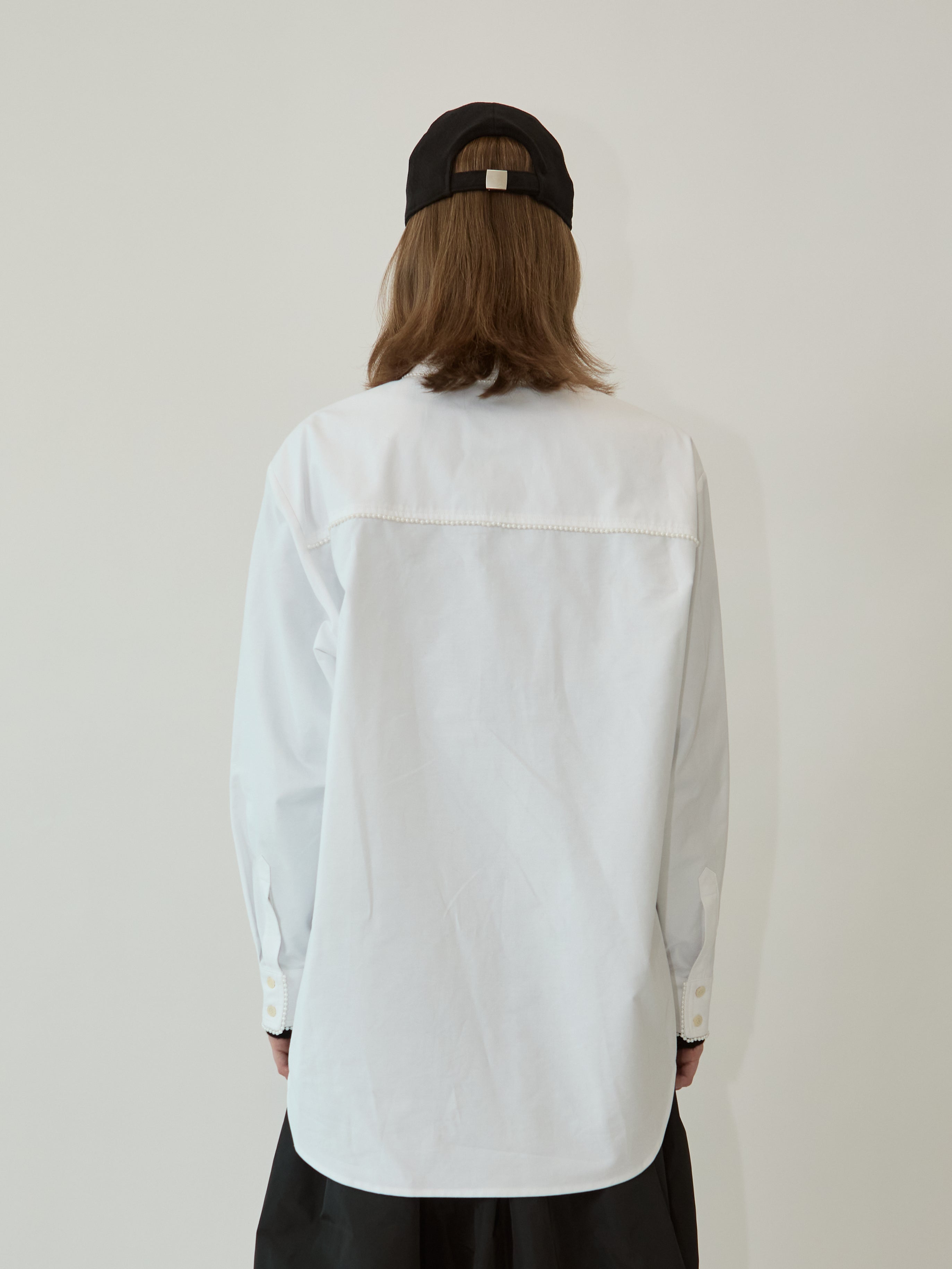 Kimhe Kim - Pearl Trimmed Shirt (White) product image 5 | TRAB K-Fashion Australia