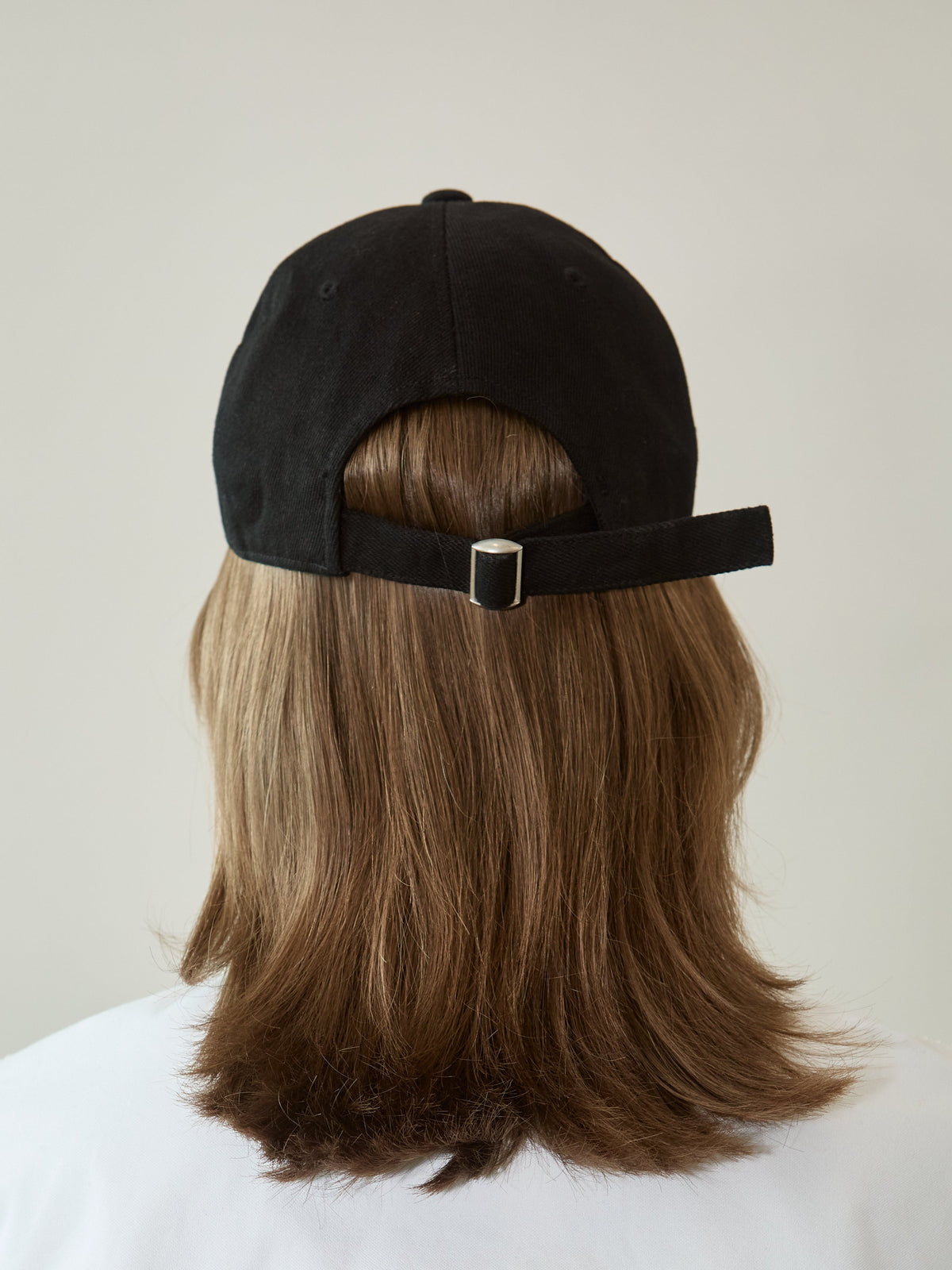Kimhe Kim - Washed Atelier Embroidered Denim Ball Cap (Black) product image 3 | TRAB K-Fashion Australia