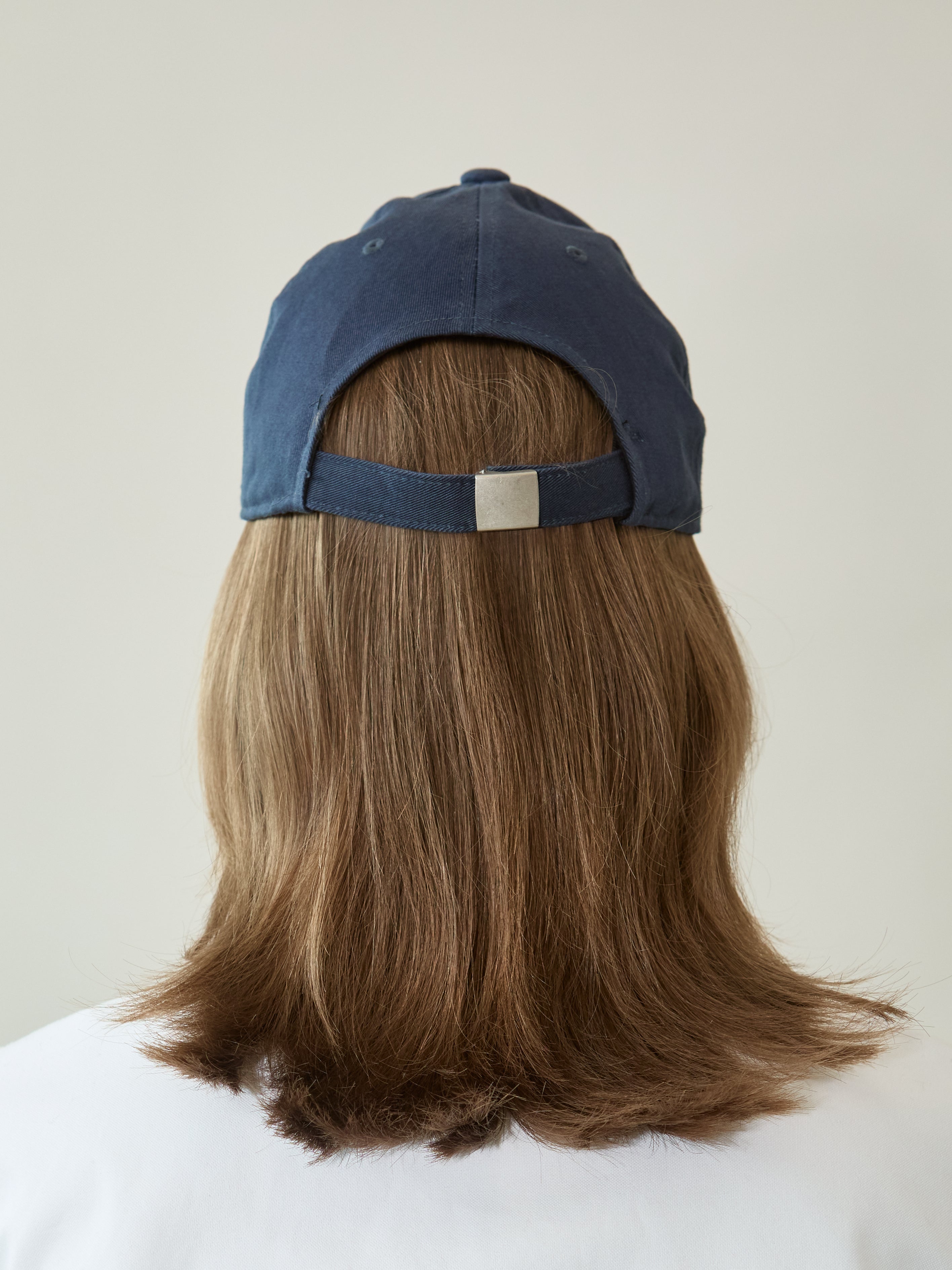 Kimhe Kim - Pearl Pierced Baseball Cap (Navy/Yellow) product image 3 | TRAB K-Fashion Australia