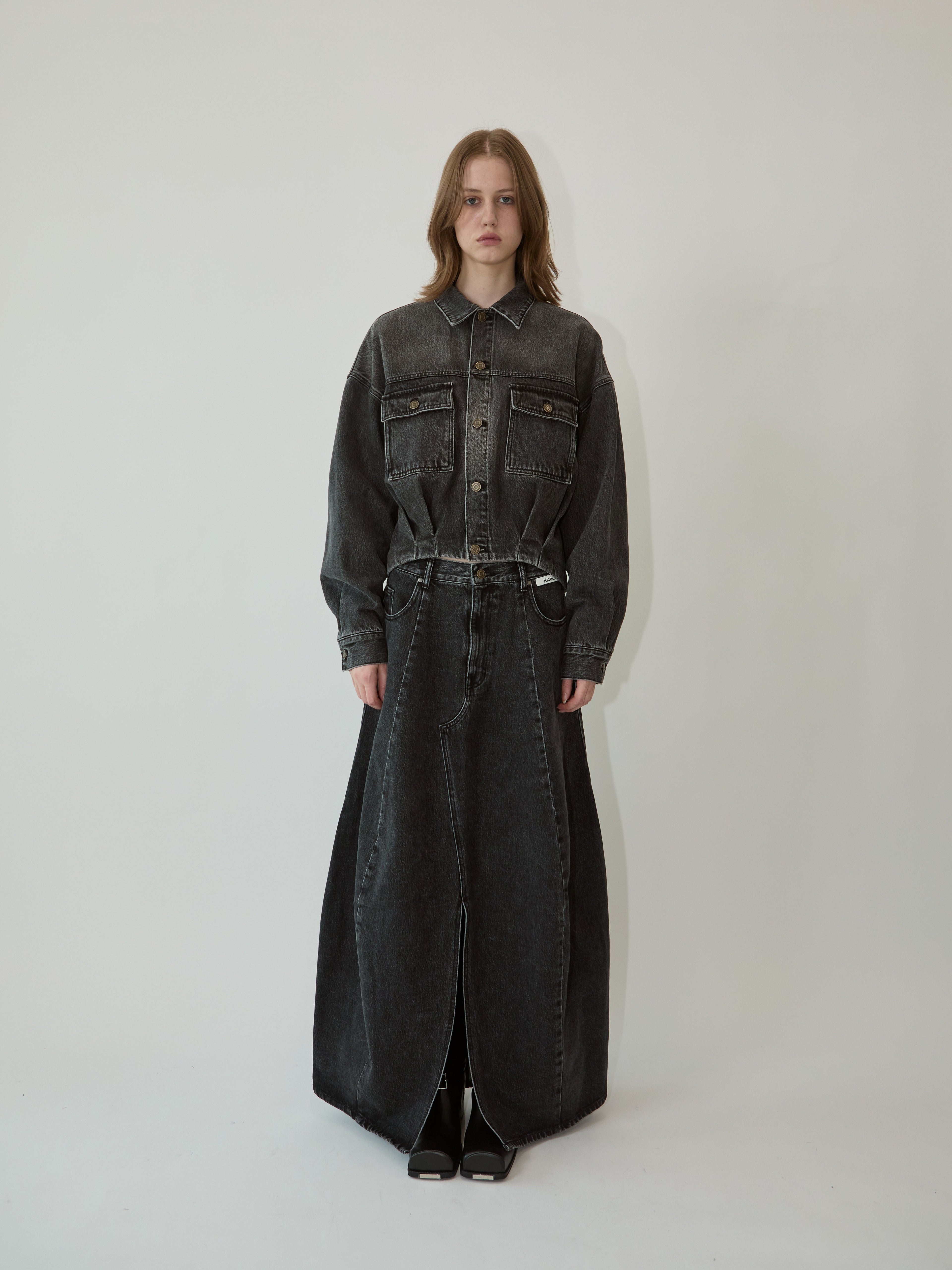 Kimhe Kim - Victor Denim Jacket (Black) product image 1 | TRAB K-Fashion Australia