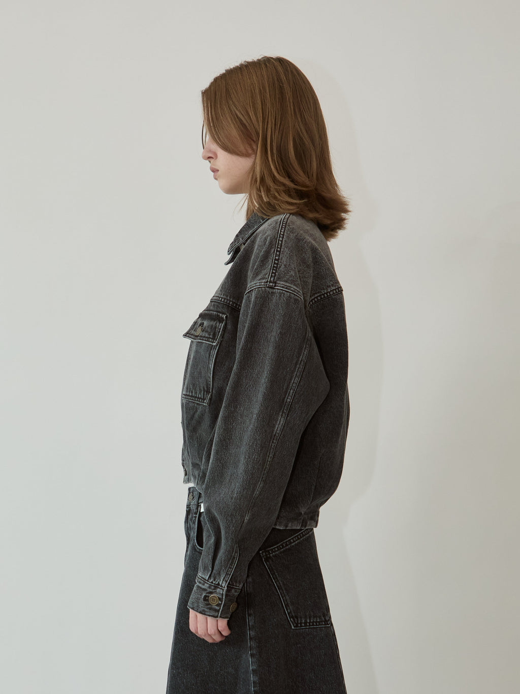 Kimhe Kim - Victor Denim Jacket (Black) product image 4 | TRAB K-Fashion Australia
