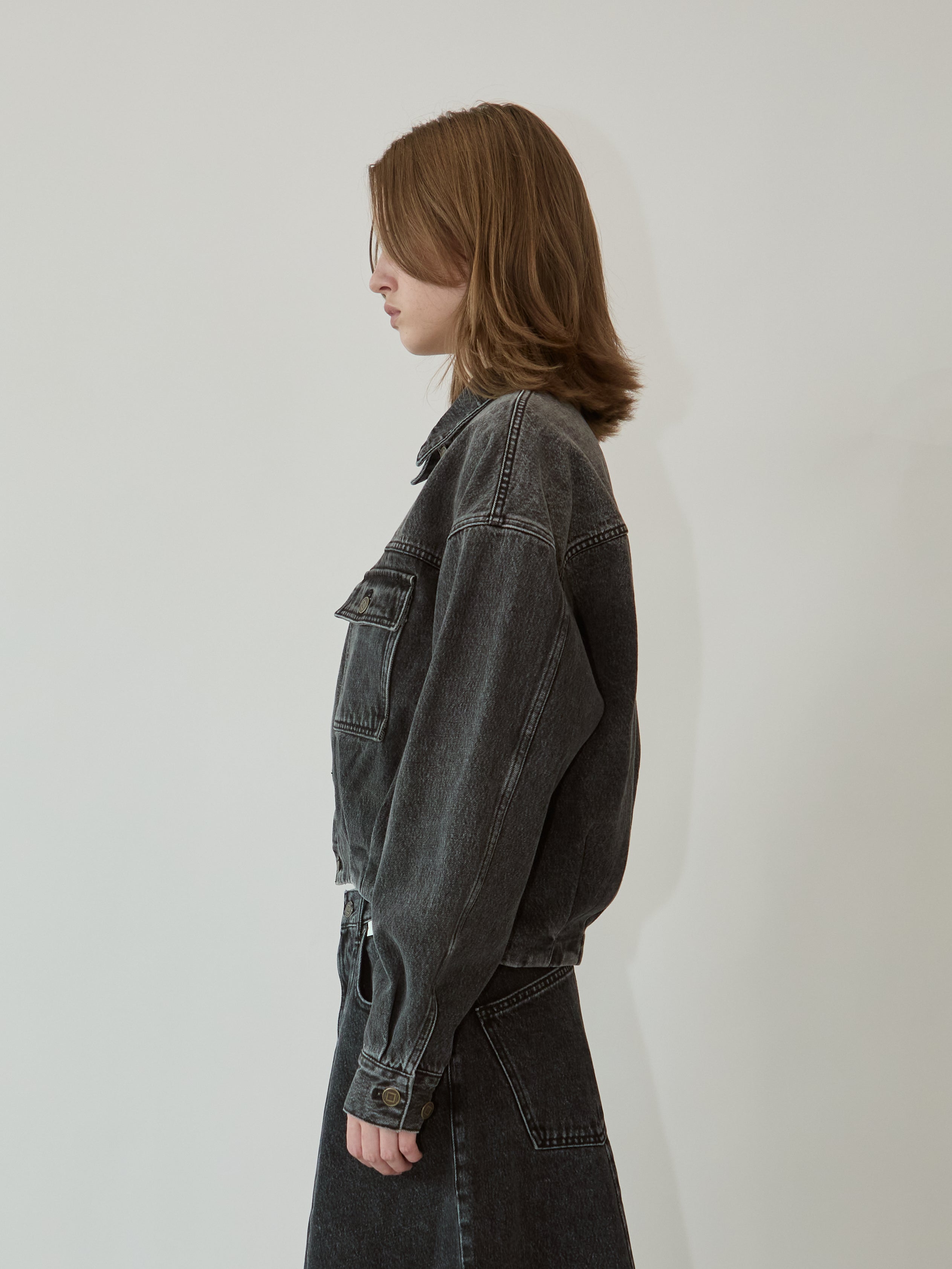 Kimhe Kim - Victor Denim Jacket (Black) product image 4 | TRAB K-Fashion Australia