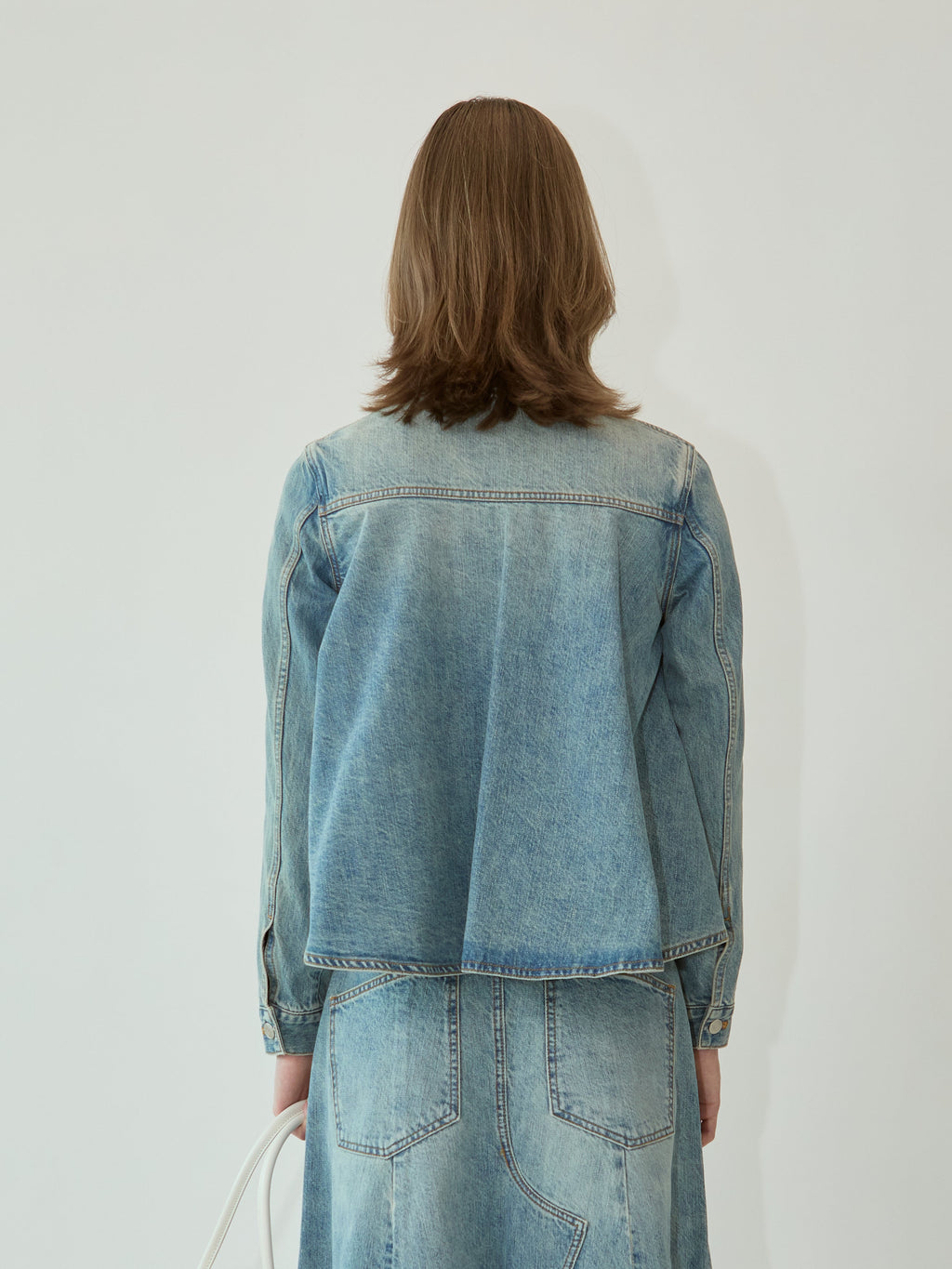 Kimhe Kim - Julia Shirring Denim Jacket (Blue) product image 5 | TRAB K-Fashion Australia