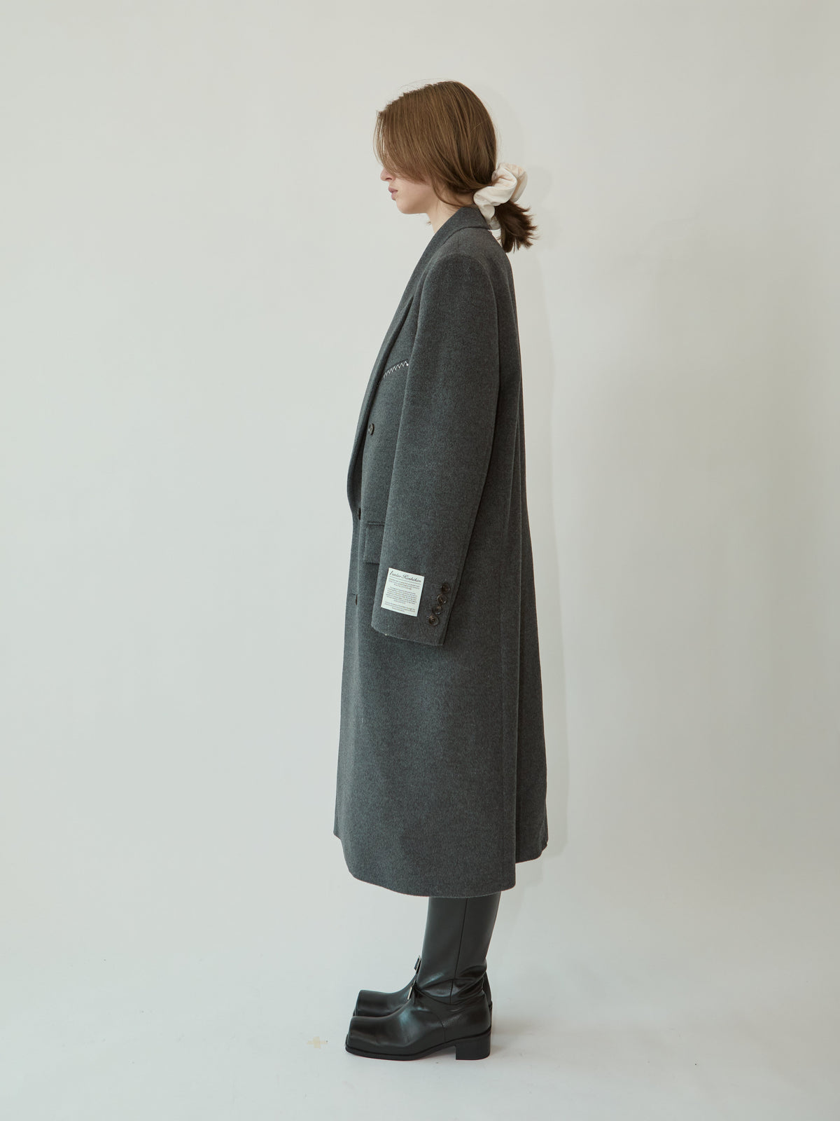 Kimhe Kim - Daniel Double Brestead Coat (Grey) product image 3 | TRAB K-Fashion Australia