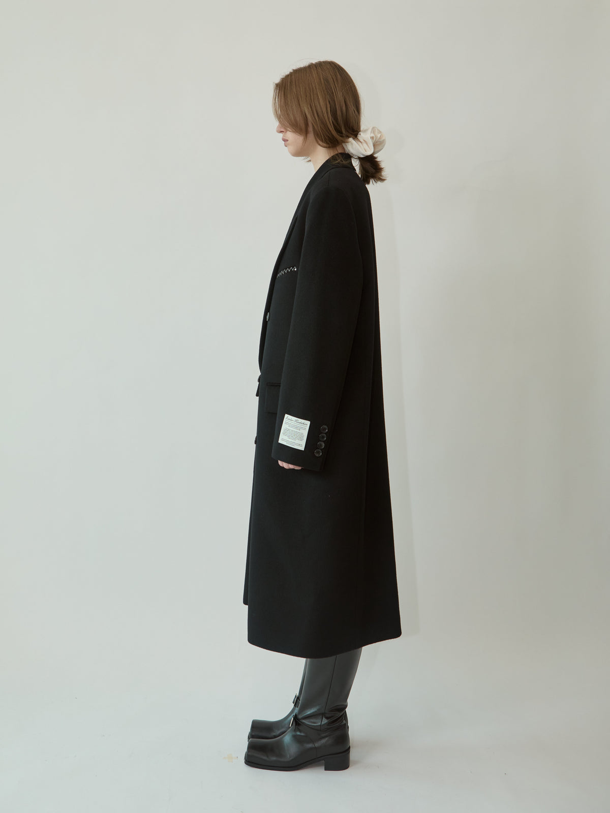 Kimhe Kim - Daniel Double Brestead Coat (Black) product image 3 | TRAB K-Fashion Australia