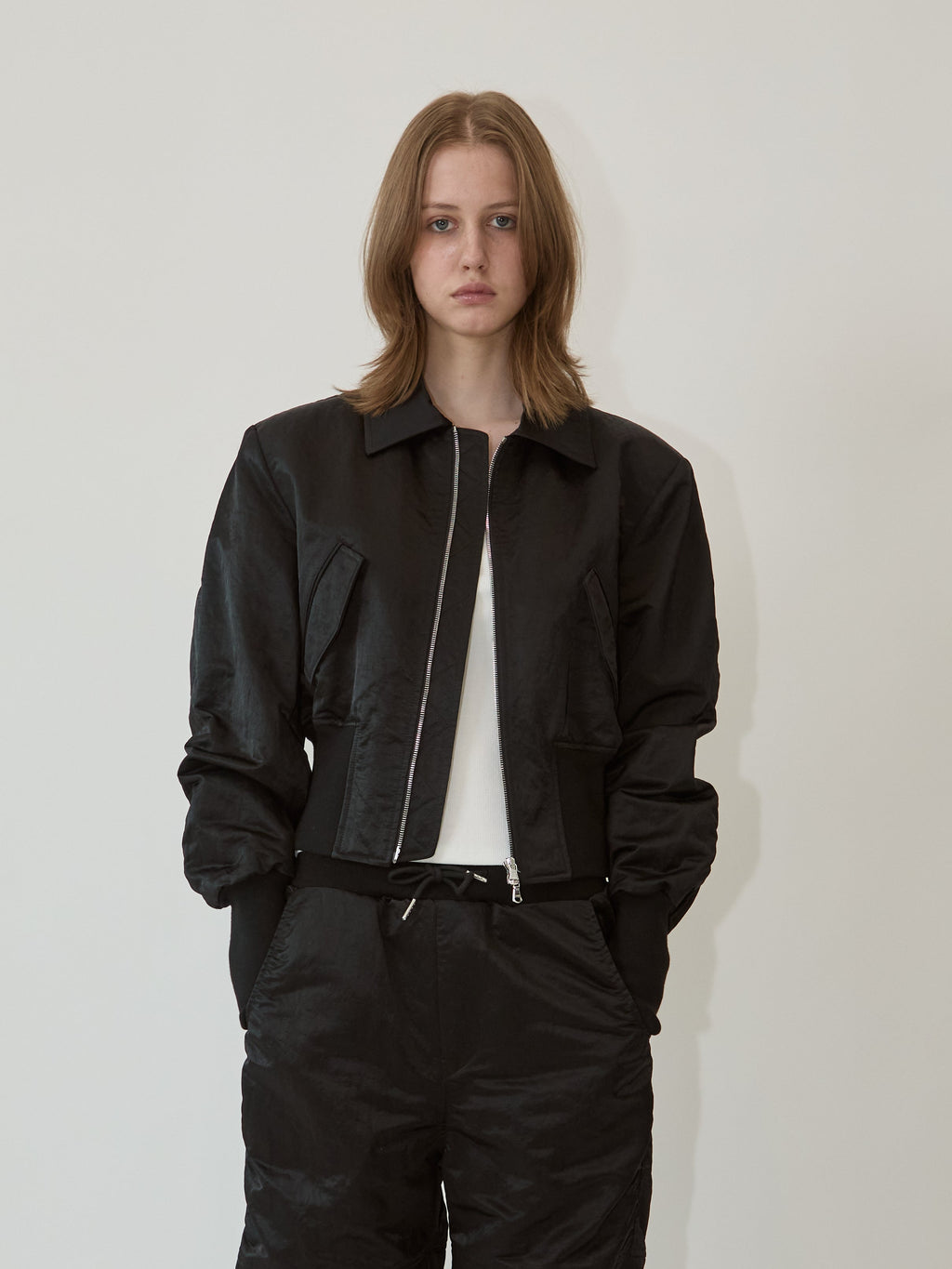 Kimhe Kim - Avril Bomber Jacket (Black) product image 2 | TRAB K-Fashion Australia