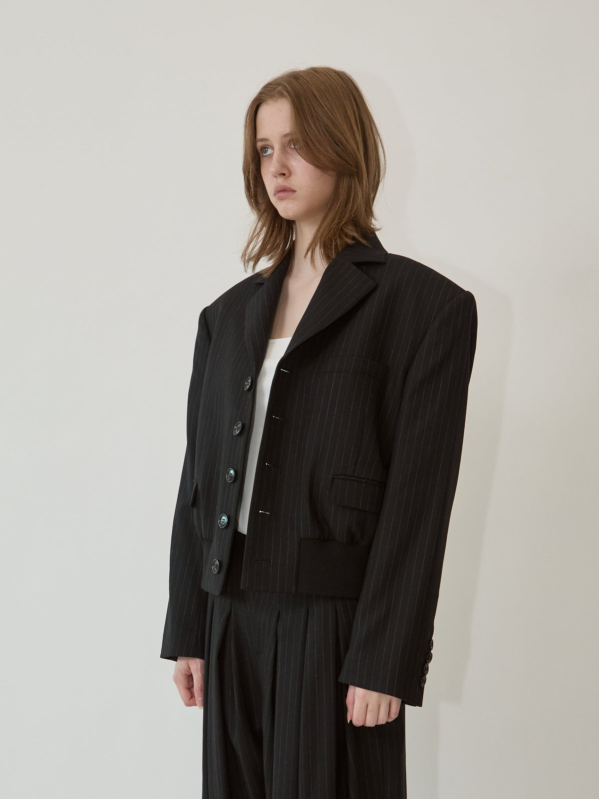 Kimhe Kim - Alex Striped Jacket (Black) product image 3 | TRAB K-Fashion Australia