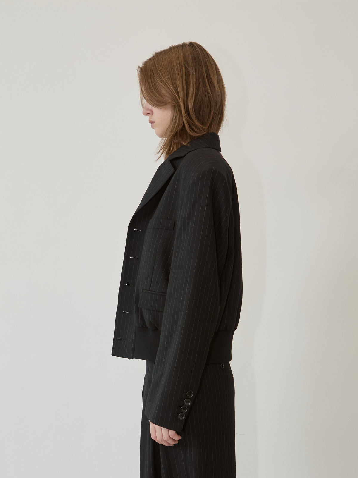 Kimhe Kim - Alex Striped Jacket (Black) product image 4 | TRAB K-Fashion Australia