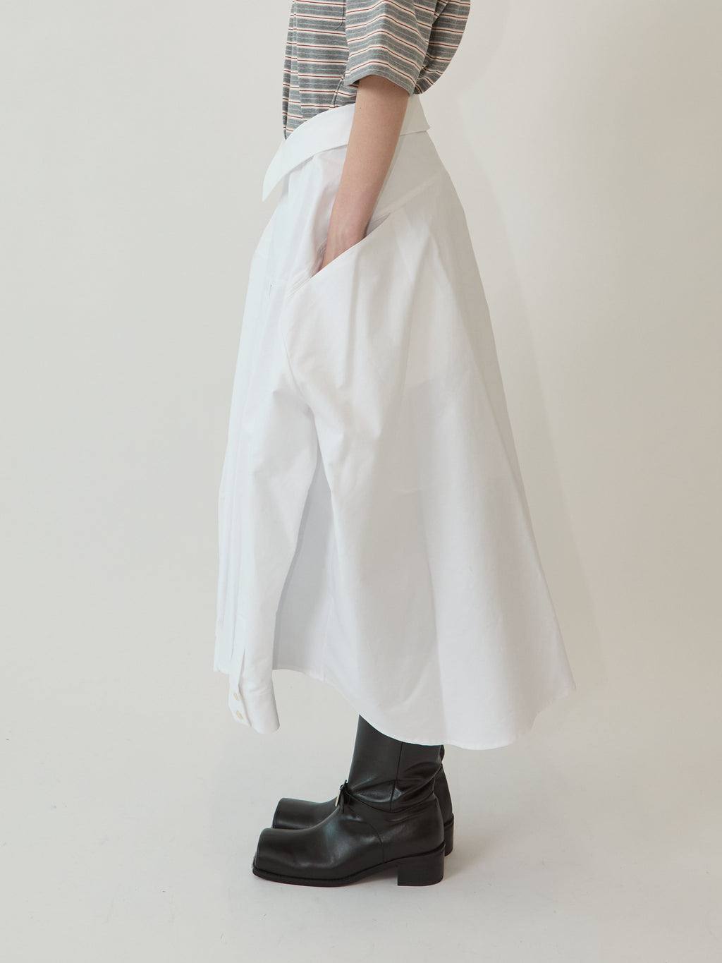 Kimhe Kim - Freja Shirt Skirt (White) product image 4 | TRAB K-Fashion Australia