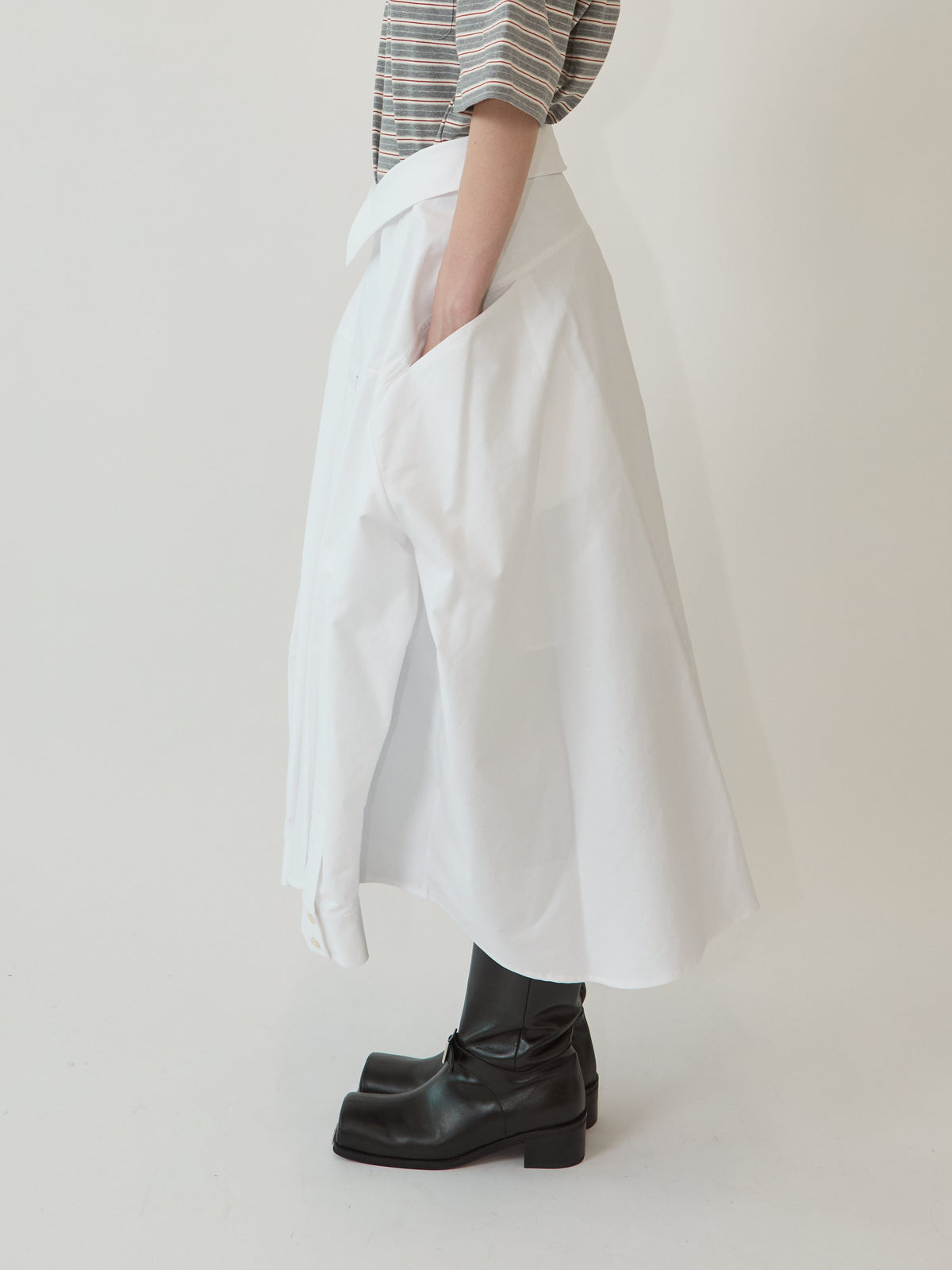 Kimhe Kim - Freja Shirt Skirt (White) product image 4 | TRAB K-Fashion Australia