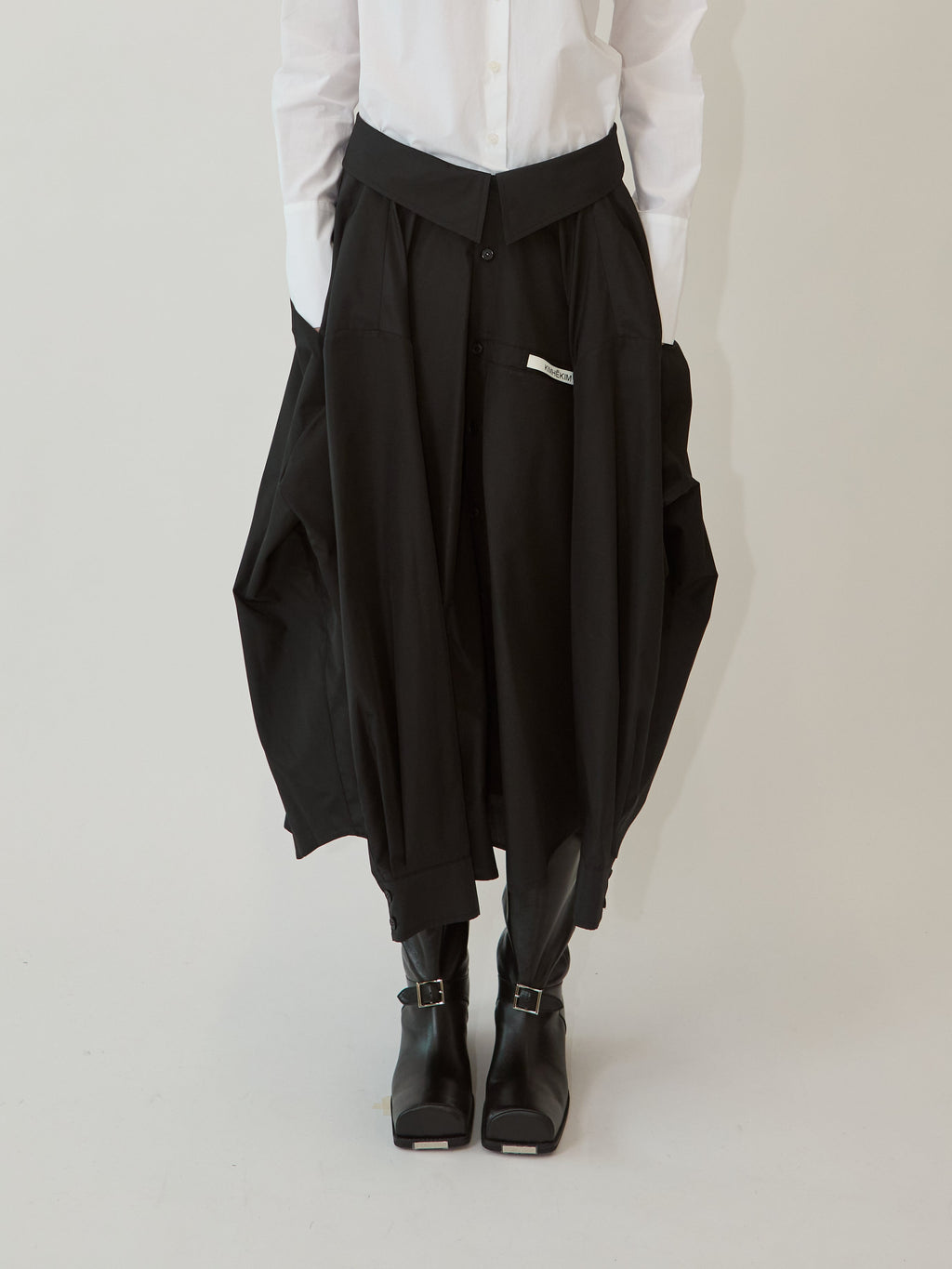 Kimhe Kim - Freja Shirt Skirt (Black) product image 2 | TRAB K-Fashion Australia