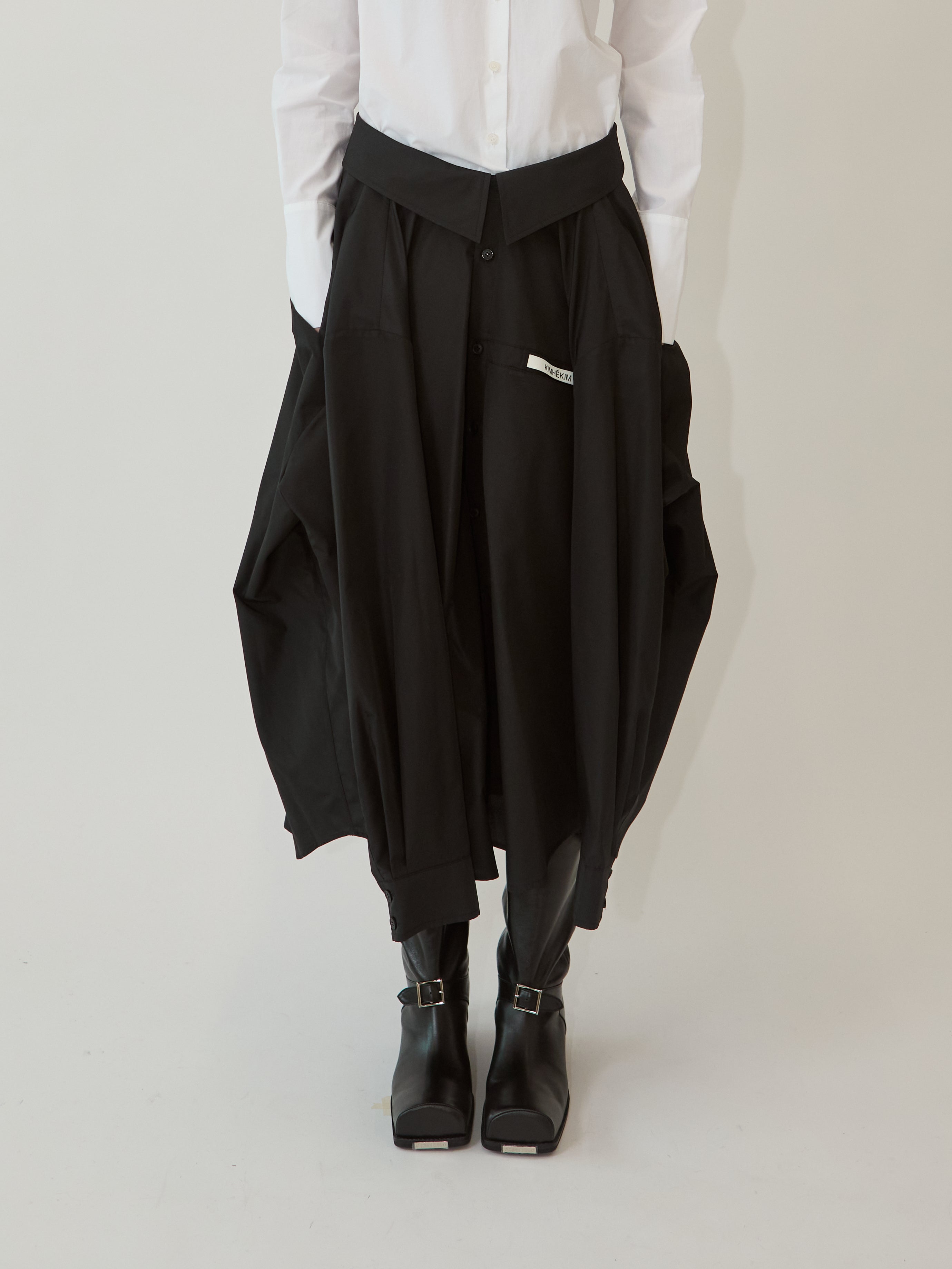 Kimhe Kim - Freja Shirt Skirt (Black) product image 2 | TRAB K-Fashion Australia