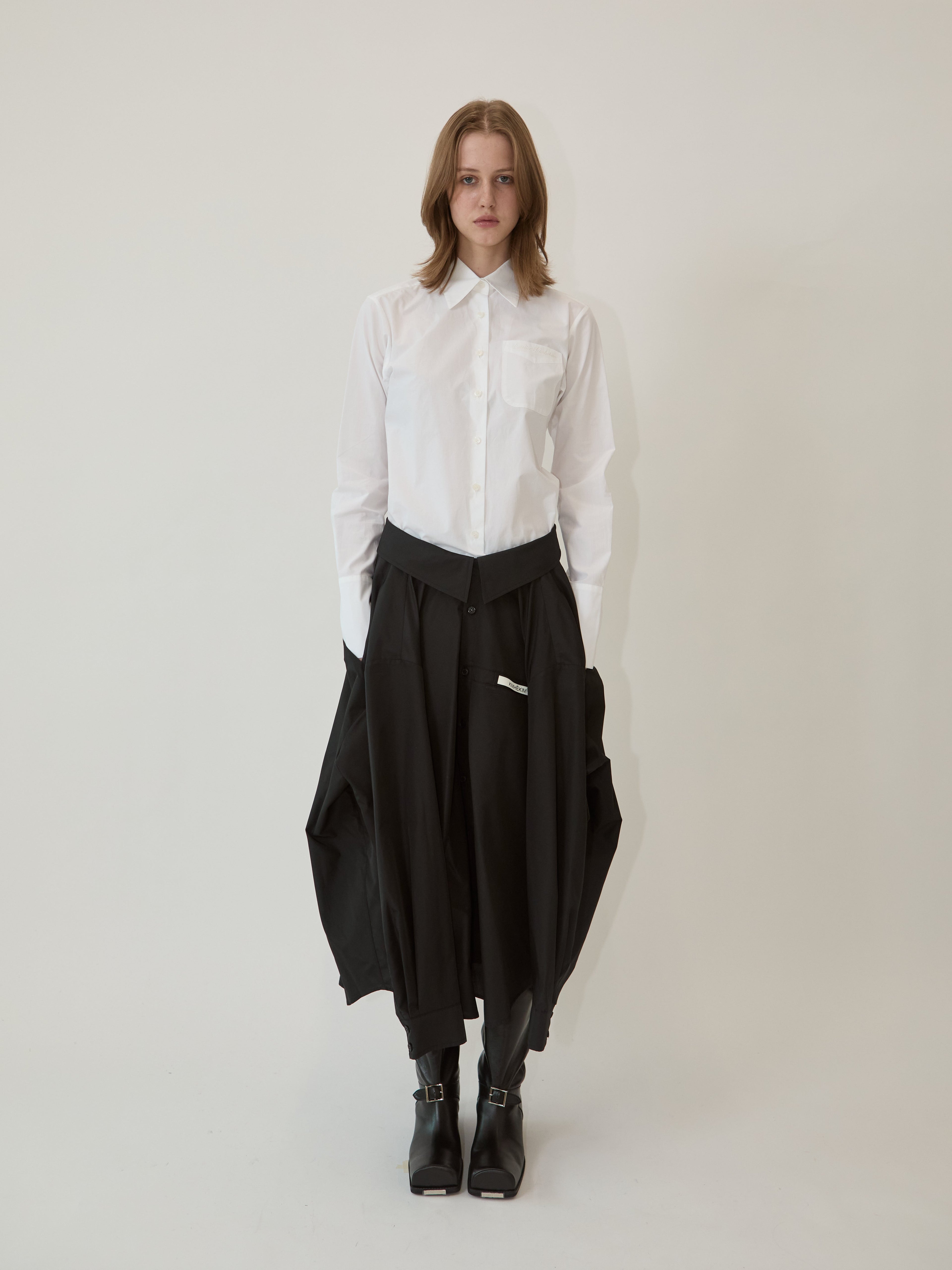 Kimhe Kim - Freja Shirt Skirt (Black) product image 1 | TRAB K-Fashion Australia