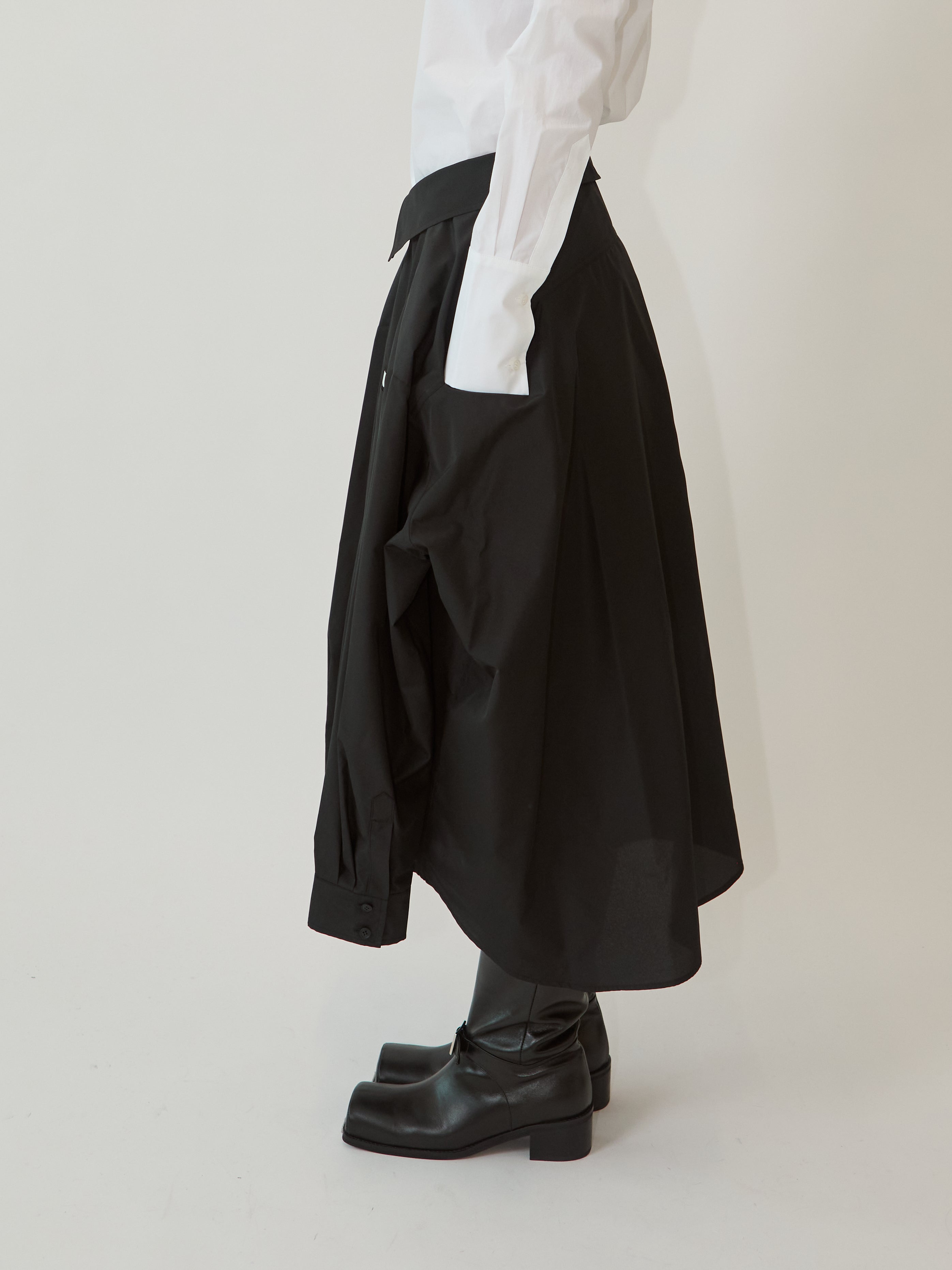 Kimhe Kim - Freja Shirt Skirt (Black) product image 4 | TRAB K-Fashion Australia