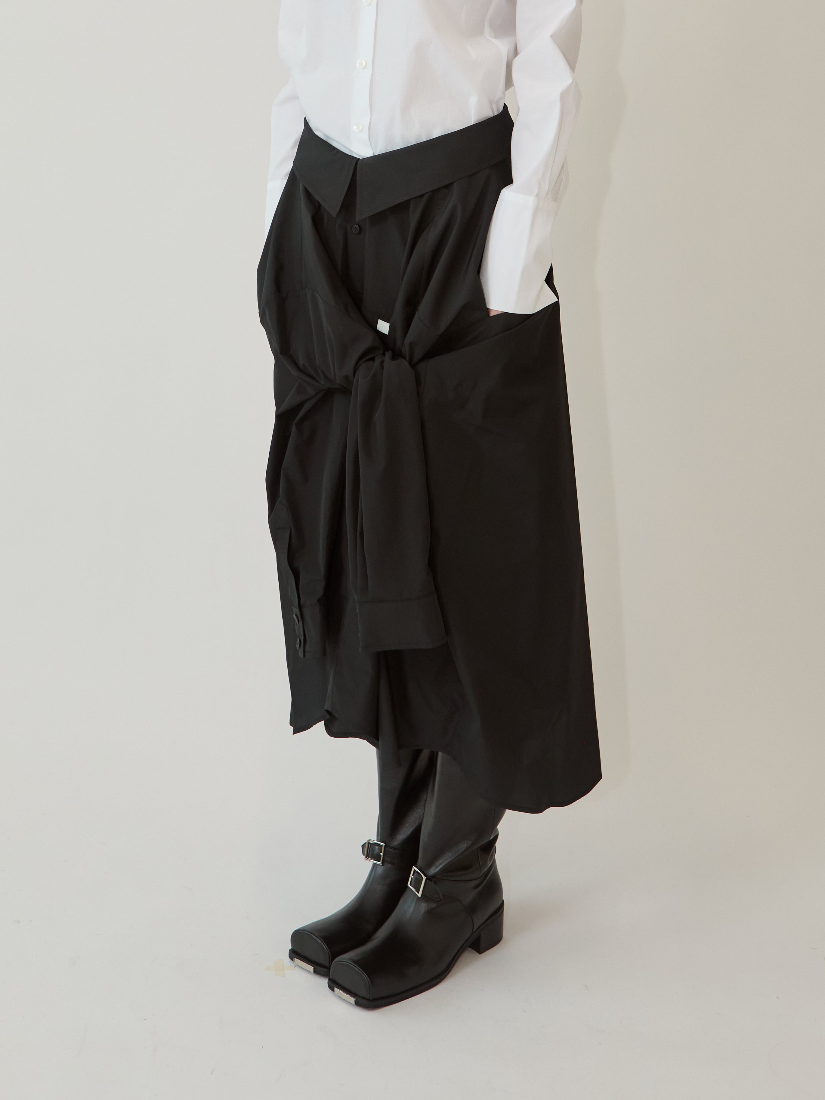 Kimhe Kim - Freja Shirt Skirt (Black) product image 3 | TRAB K-Fashion Australia