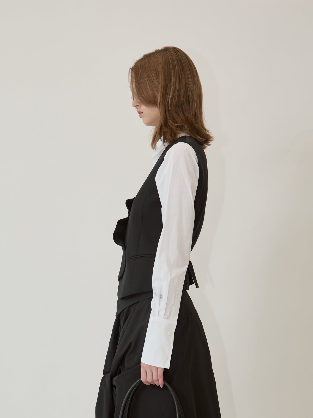 Kimhe Kim - Claude Draped Vest (Black) product image 4 | TRAB K-Fashion Australia