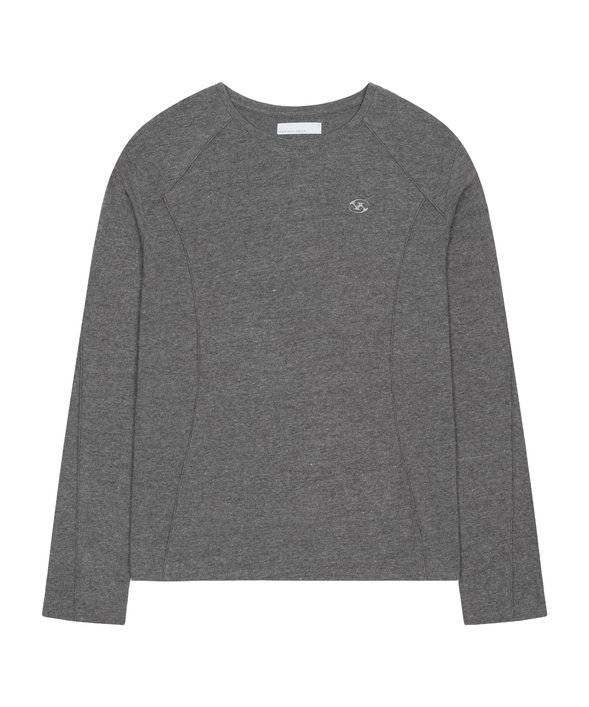 San San Gear - Piping Long Sleeve (Melange Grey) product image 1 | TRAB K-Fashion Australia