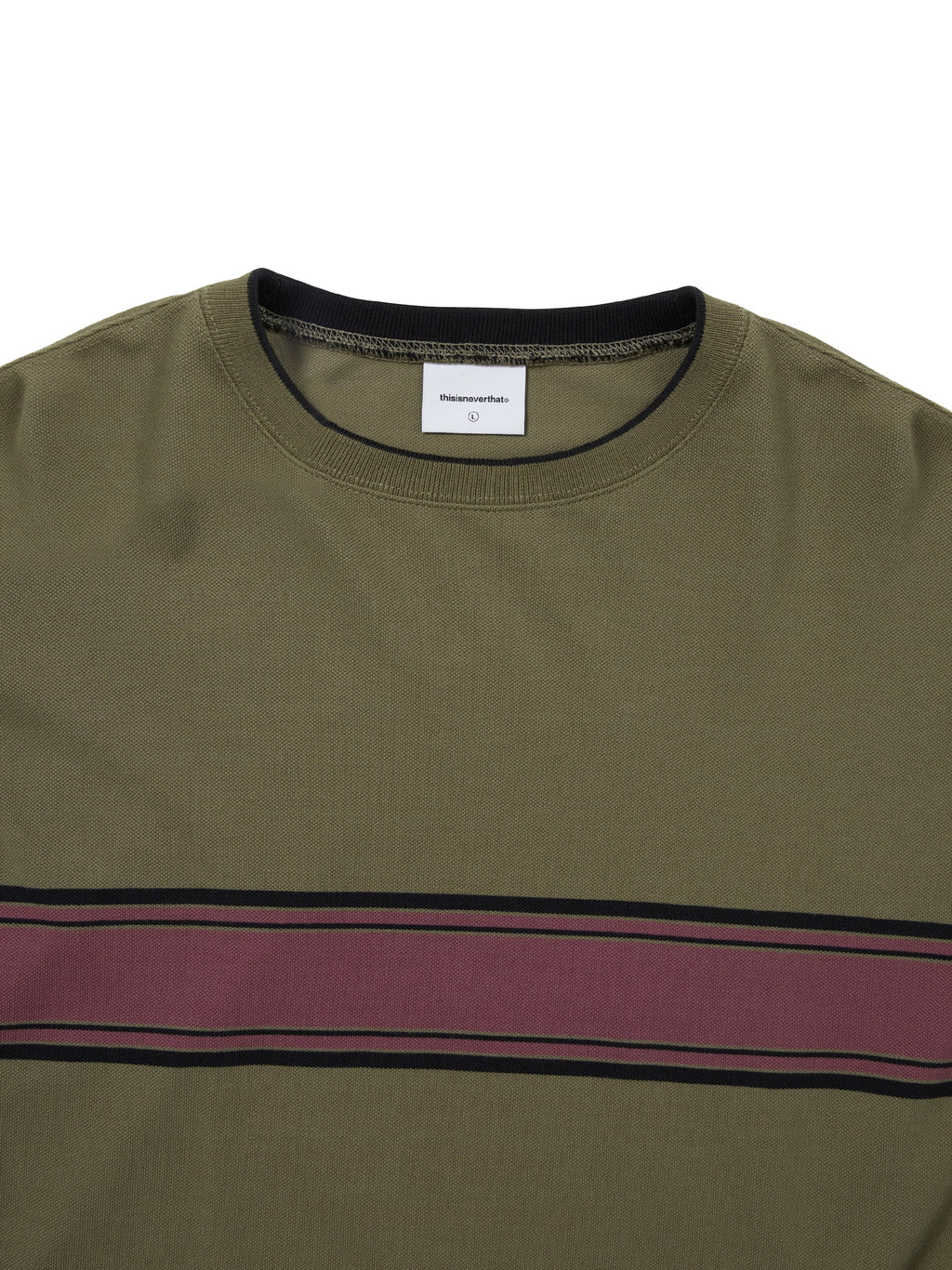 thisisneverthat - PK Line L/S Tee (Olive) product image 2 | TRAB K-Fashion Australia