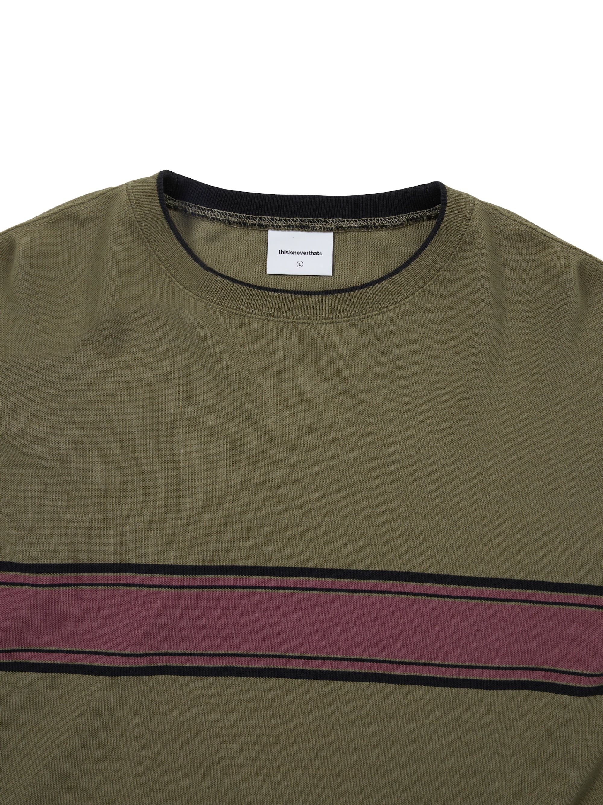 thisisneverthat - PK Line L/S Tee (Olive) product image 2 | TRAB K-Fashion Australia