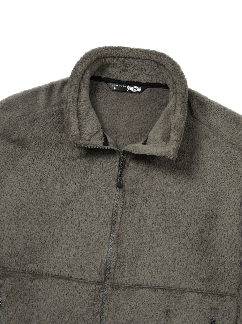 thisisneverthat - POLARTEC® High Loft Fleece Jacket (Grey) product image 2 | TRAB K-Fashion Australia