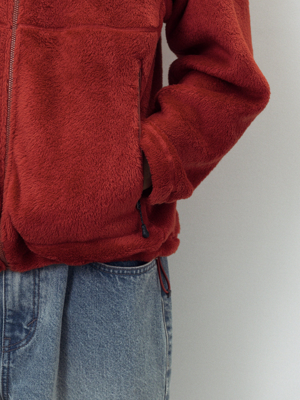 thisisneverthat - POLARTEC® High Loft Fleece Jacket (Red) product image 10 | TRAB K-Fashion Australia
