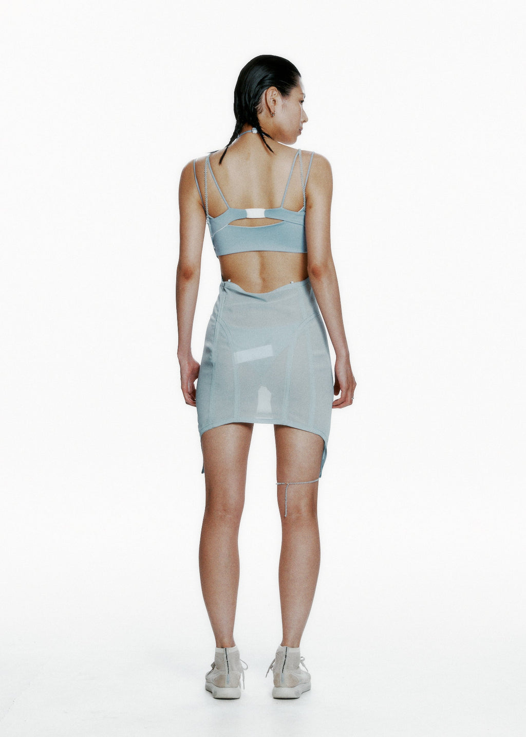 Hyein Seo - Beaded Slip Dress (Sky Blue) product image 4 | TRAB K-Fashion Australia