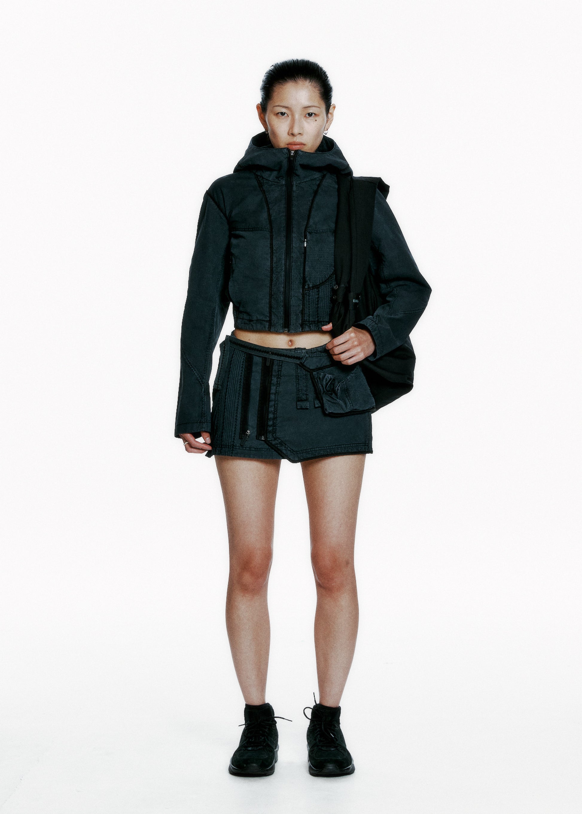 Hyein Seo - Dyed Crop Jacket (Moonscape) product image 1 | TRAB K-Fashion Australia