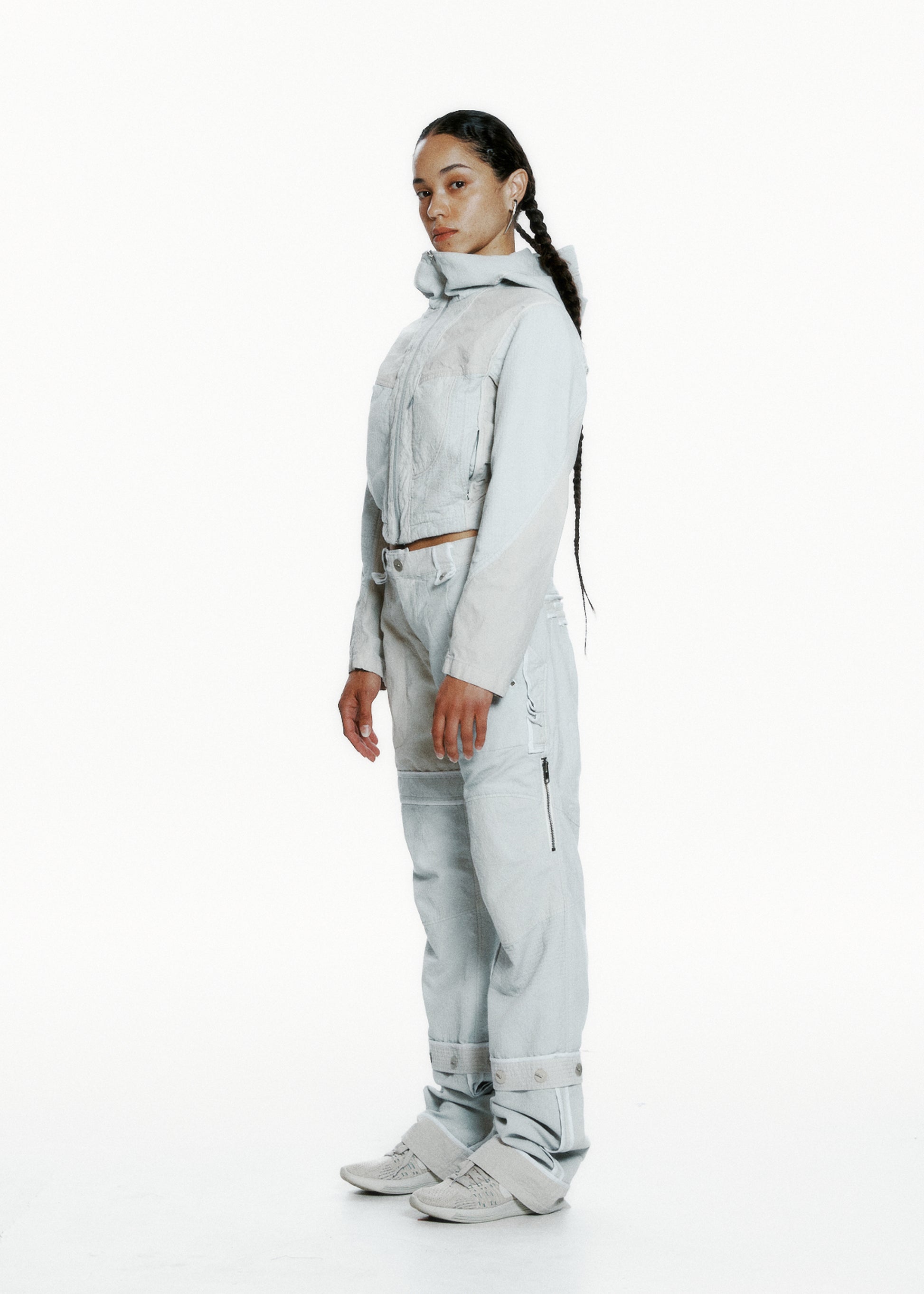 Hyein Seo - Dyed Crop Jacket (Sand Grey) product image 1 | TRAB K-Fashion Australia