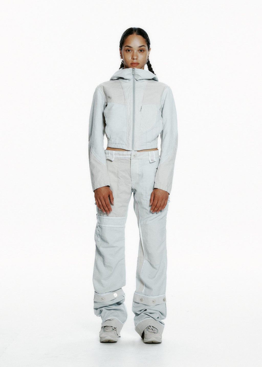 Hyein Seo - Dyed Crop Jacket (Sand Grey) product image 2 | TRAB K-Fashion Australia