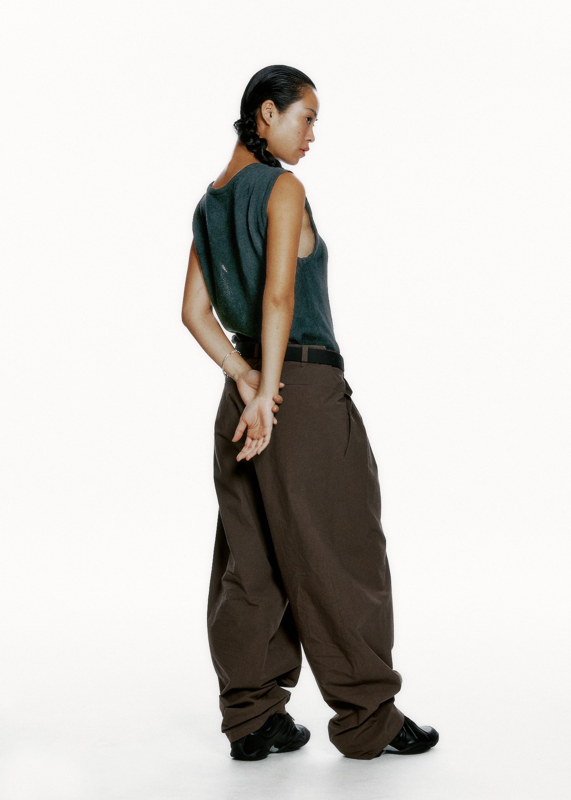Hyein Seo - Twined Knit Sleeveless (Forest Green) product image 6 | TRAB K-Fashion Australia