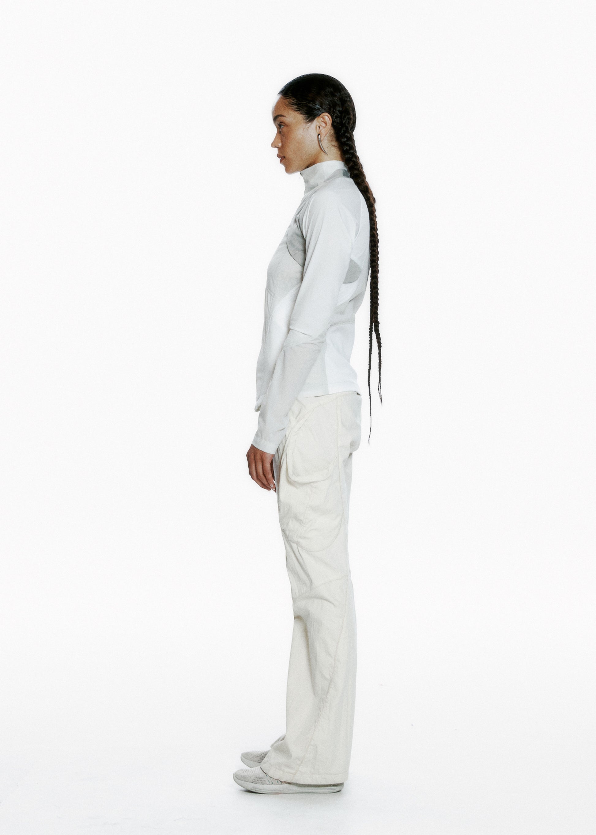 Hyein Seo - Low-Rise Pants w/ Belt (Ivory) product image 2 | TRAB K-Fashion Australia
