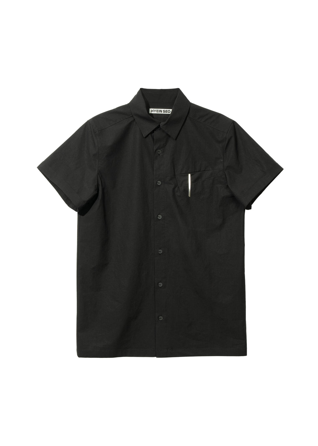 Hyein Seo - Short Sleeve Shirt w/ Pin (Black) product image 7 | TRAB K-Fashion Australia