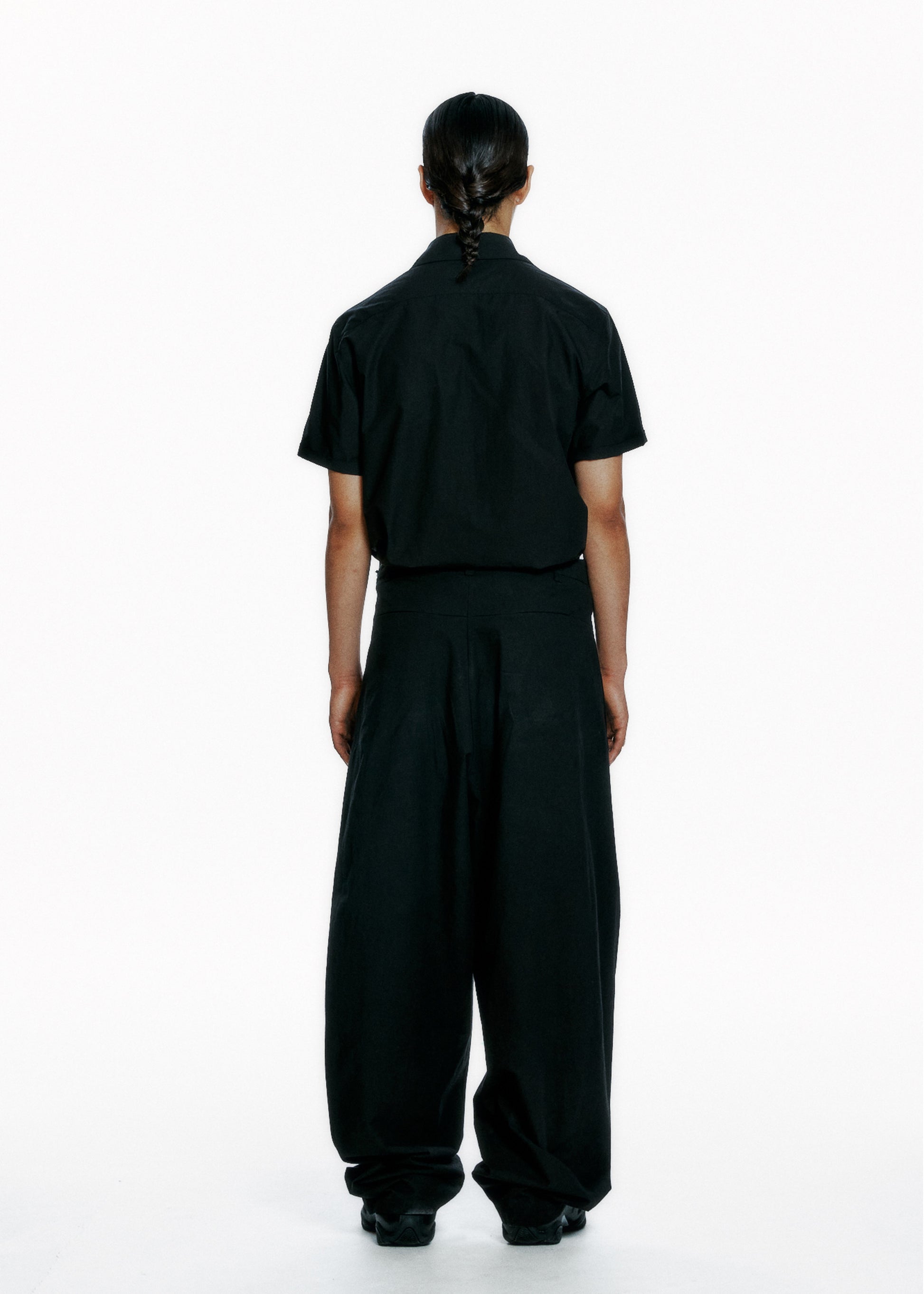 Hyein Seo - Short Sleeve Shirt w/ Pin (Black) product image 3 | TRAB K-Fashion Australia